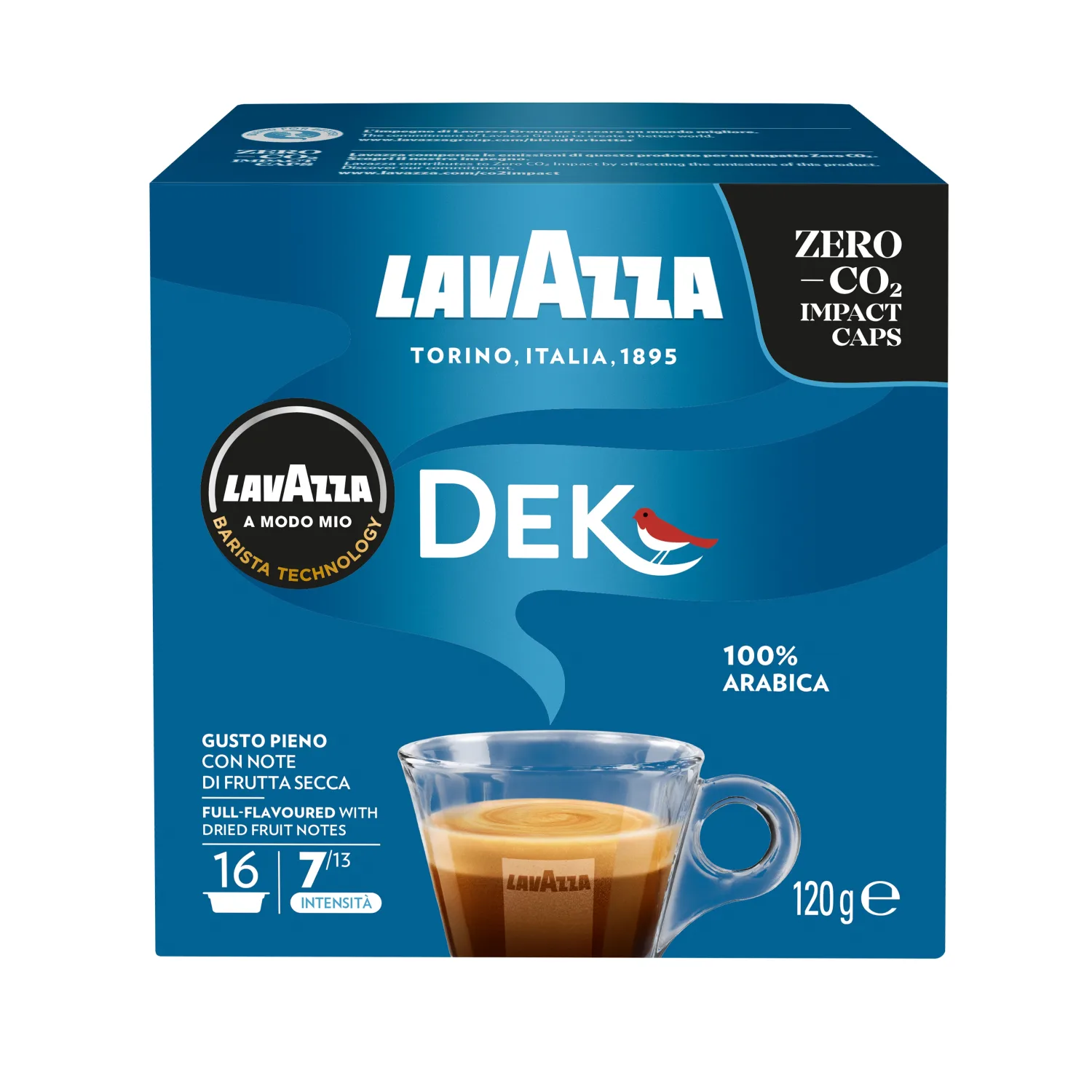 Kafijas kapsulas Lavazza Dek Cremoso 120g