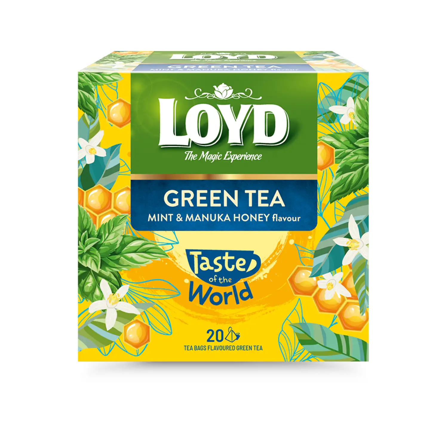 Zaļā tēja Loyd ar piparm.,manuka medu 20x1,7g