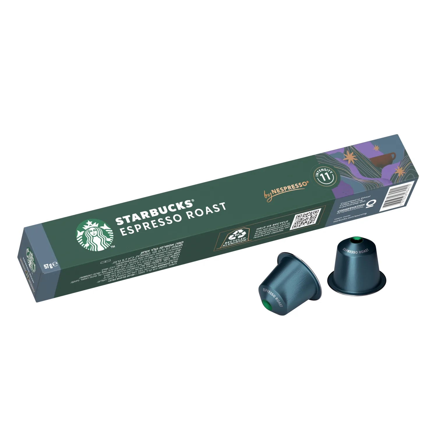 Kaf.kaps. Starbucks Espresso Roast 55g 10gab.