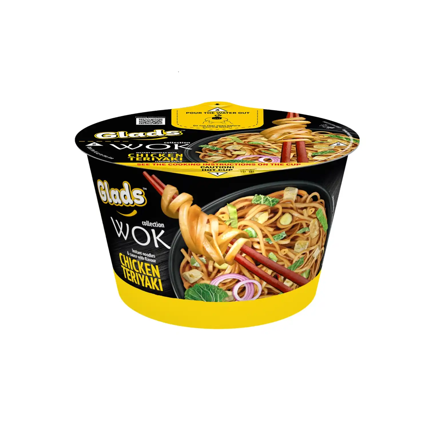 Makaronai WOK su Teriyaki pad. su sald., 95 g