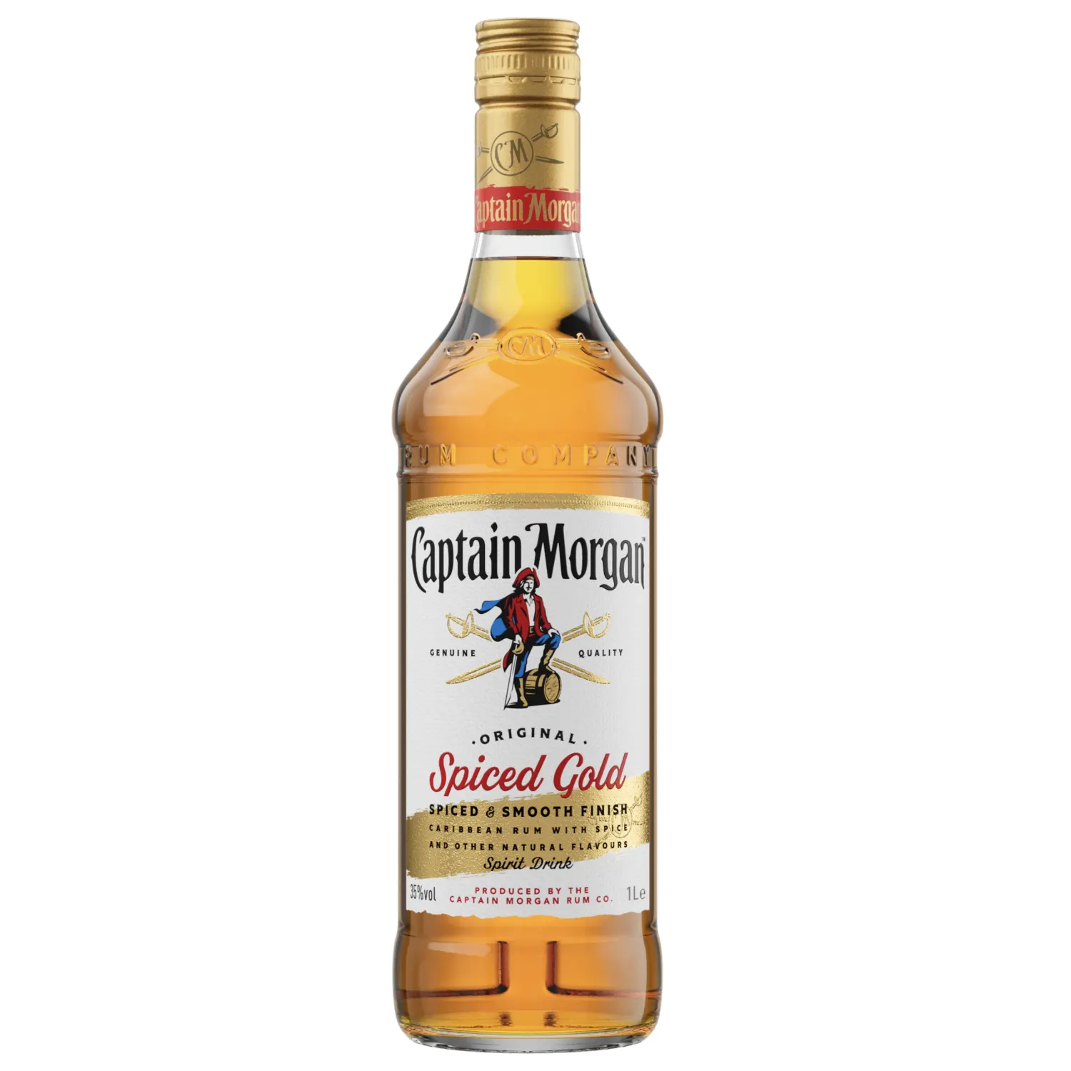 Sp. gėrim. CAPTAIN MORGAN SPICED GOLD, 35%,1l