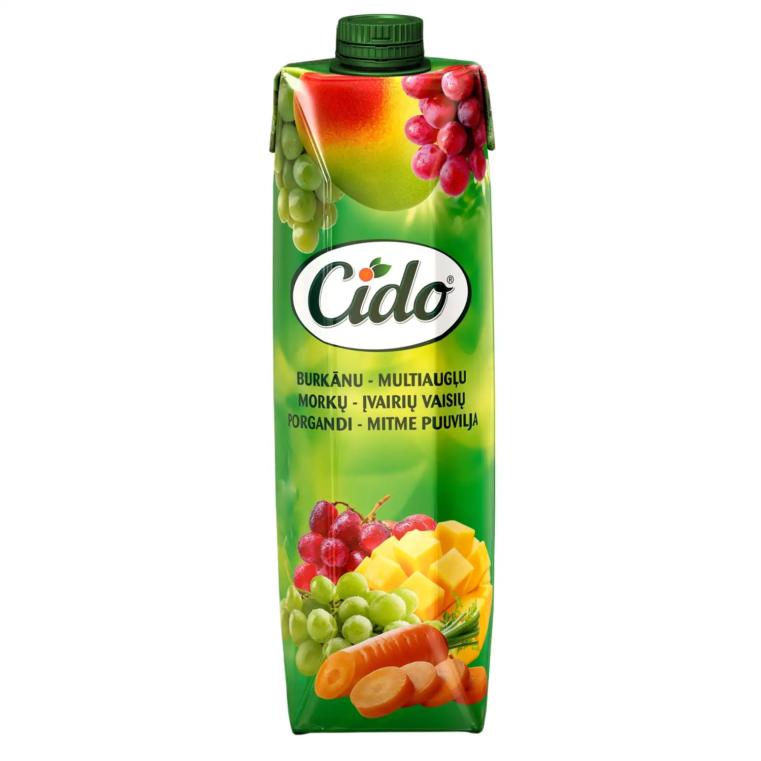 Sulas dzēriens Cido burkānu-multiaugļu 1l