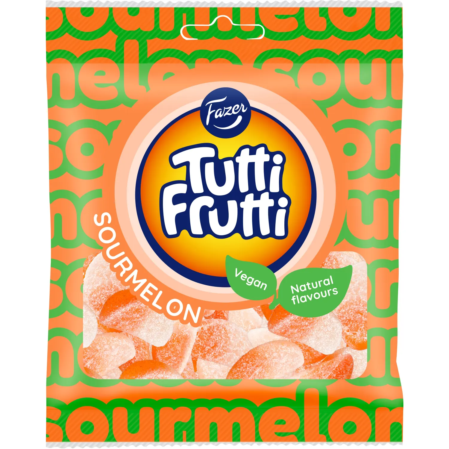 Kummikommid hapu melon Tutti Frutti 90g