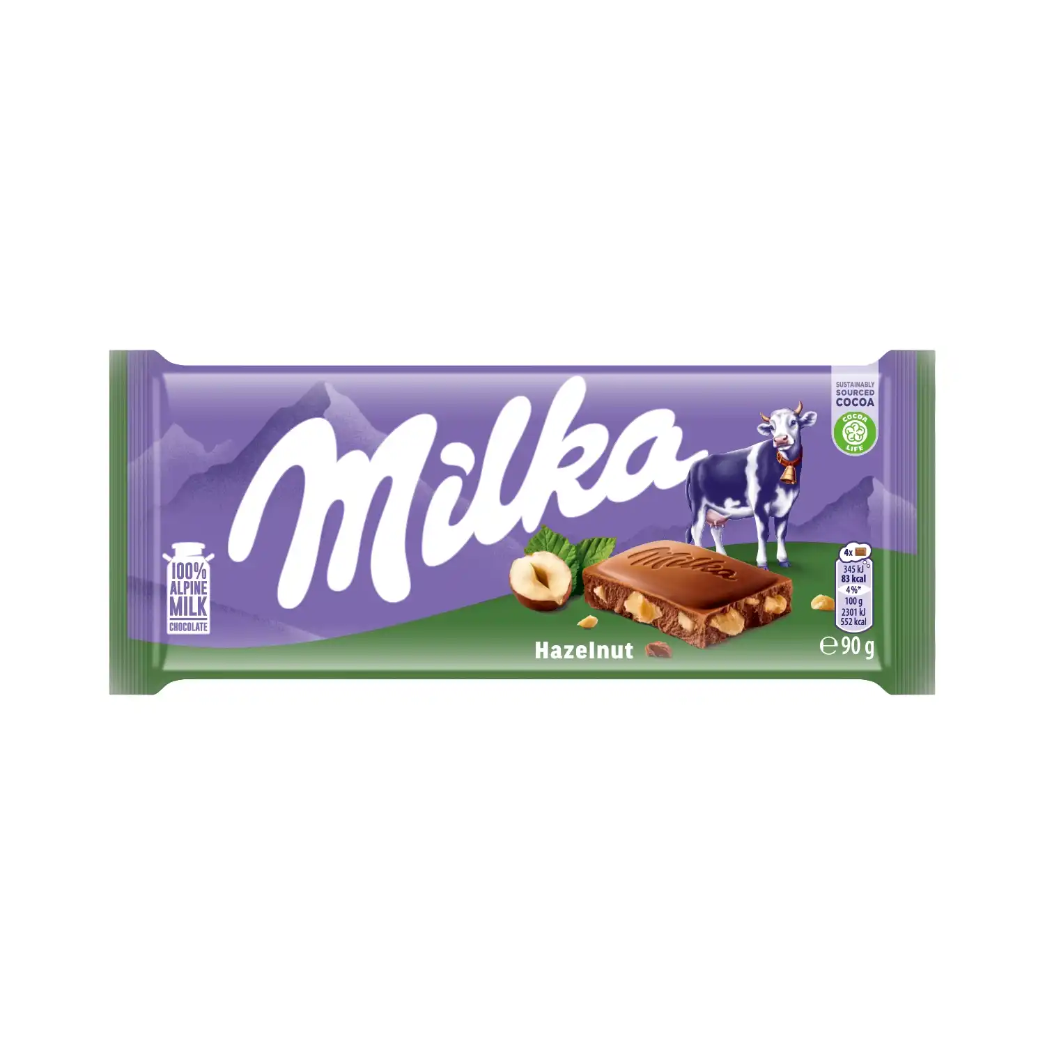 Piimašokolaad pur. sarapuupähk. Milka 90g