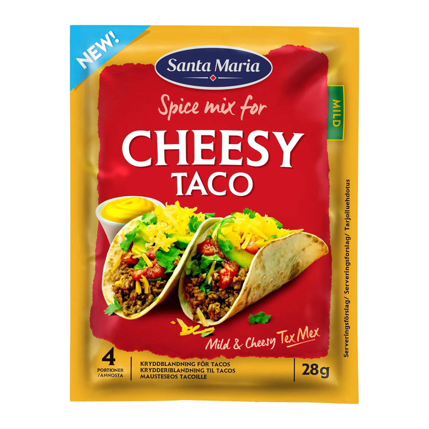 Priesk. mišinys SANTA MARIA CHEESY TACO, 28 g