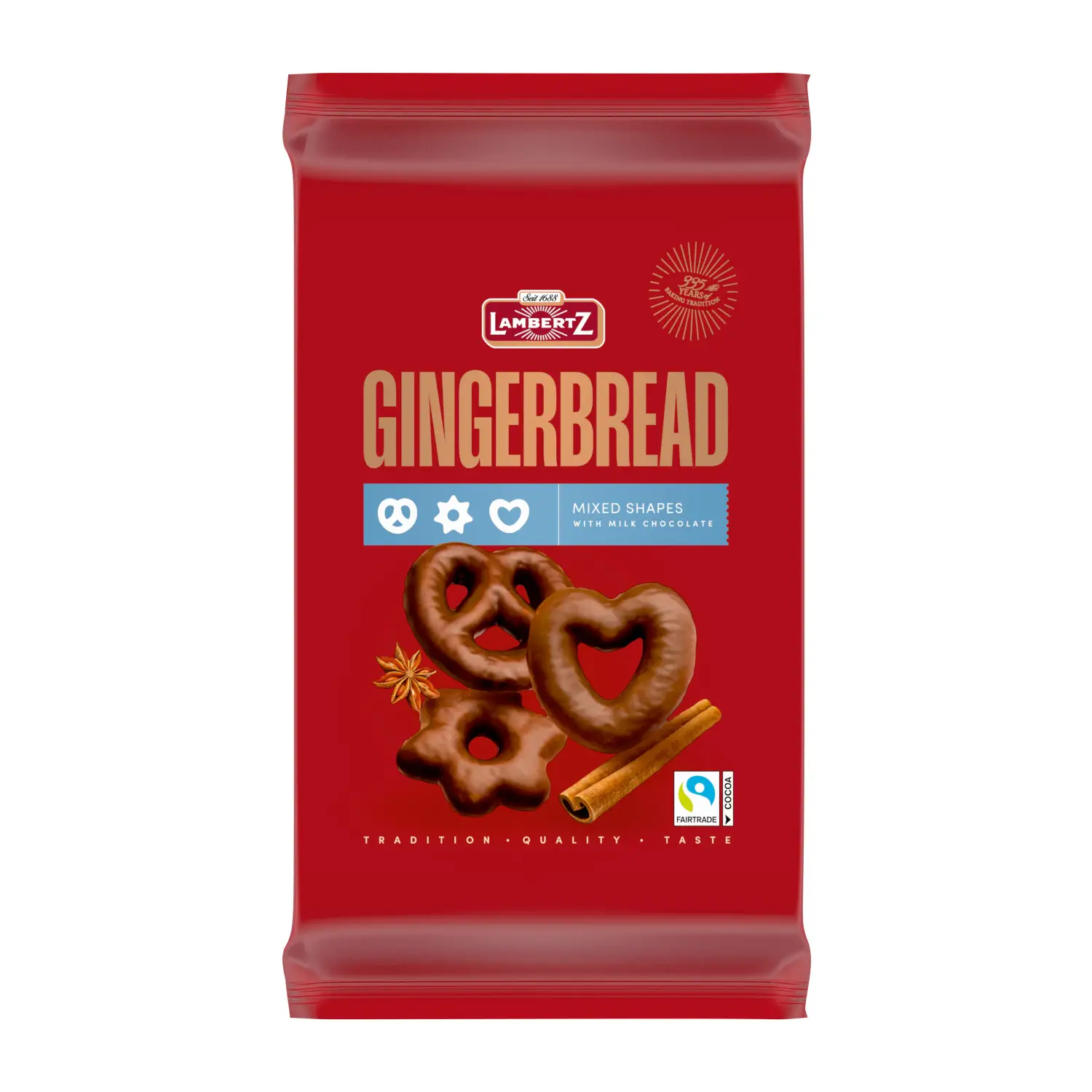 Piparkoogid piimašok. Lambertz Stars 400g