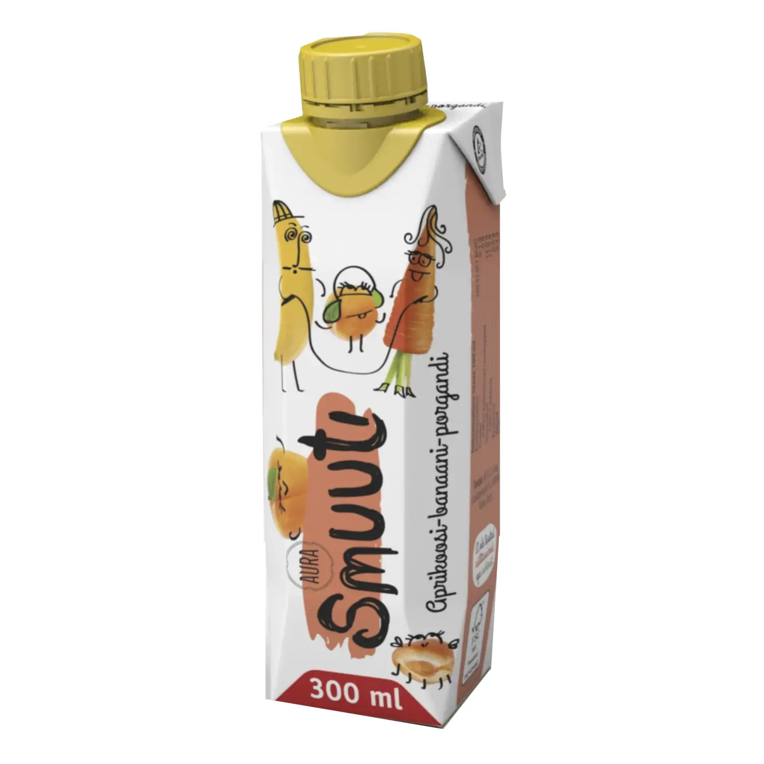 Smuuti Aura aprikoosi-banaani-porgandi 0,3l