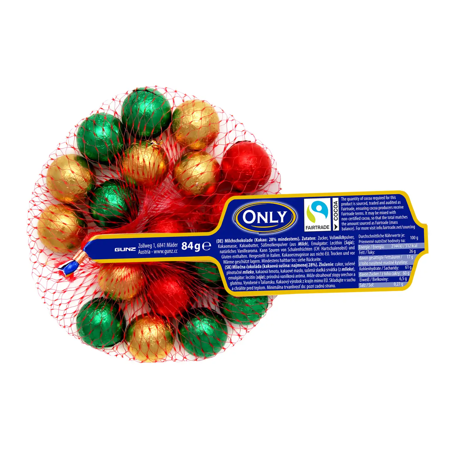 Piimašokolaadi kommid Only 84g