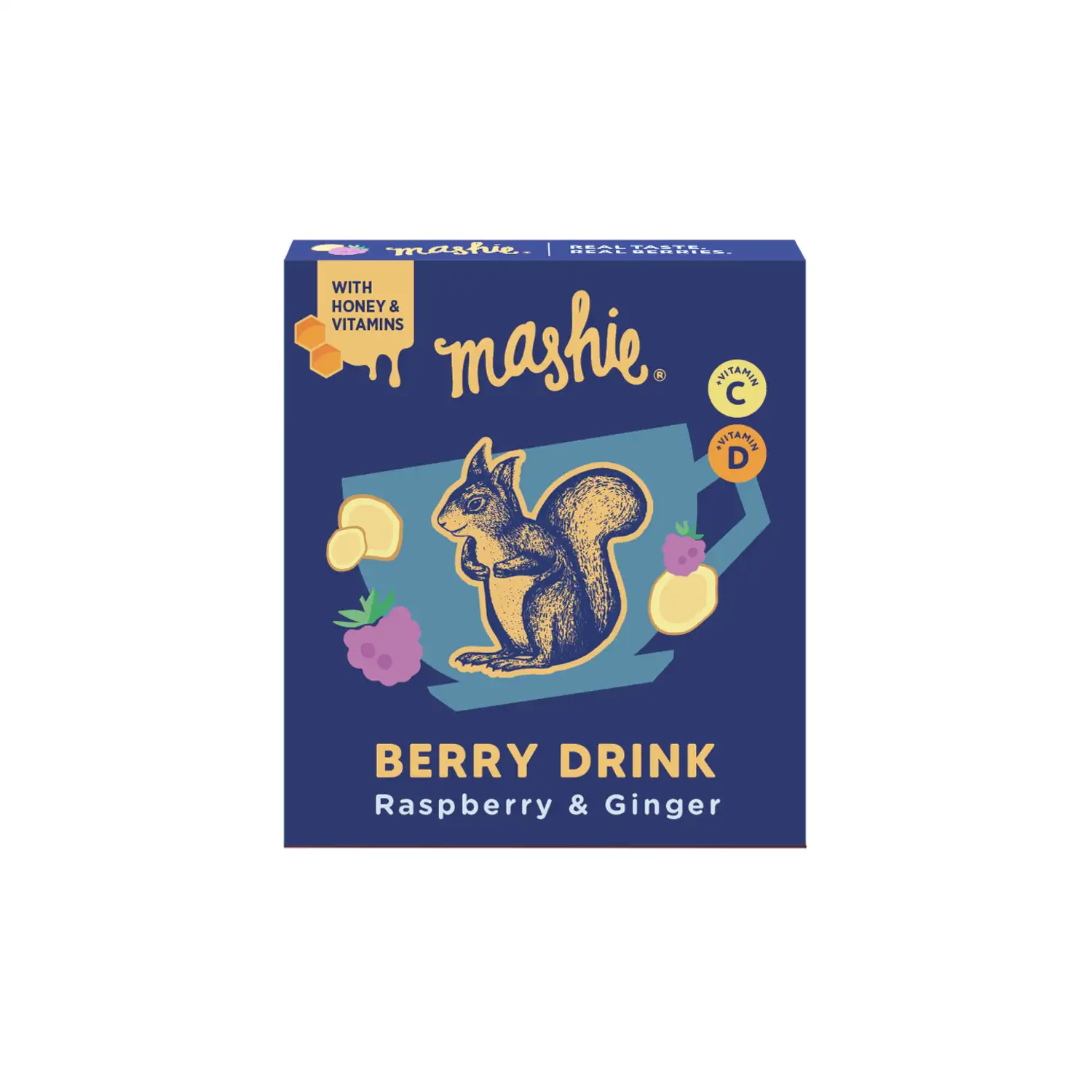 Biezenis tējai Mashie aveņu, ingvera 90g
