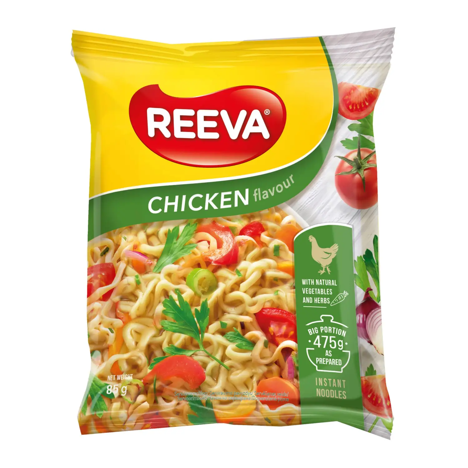 Makaronai vištienos skonio REEVA, 85 g