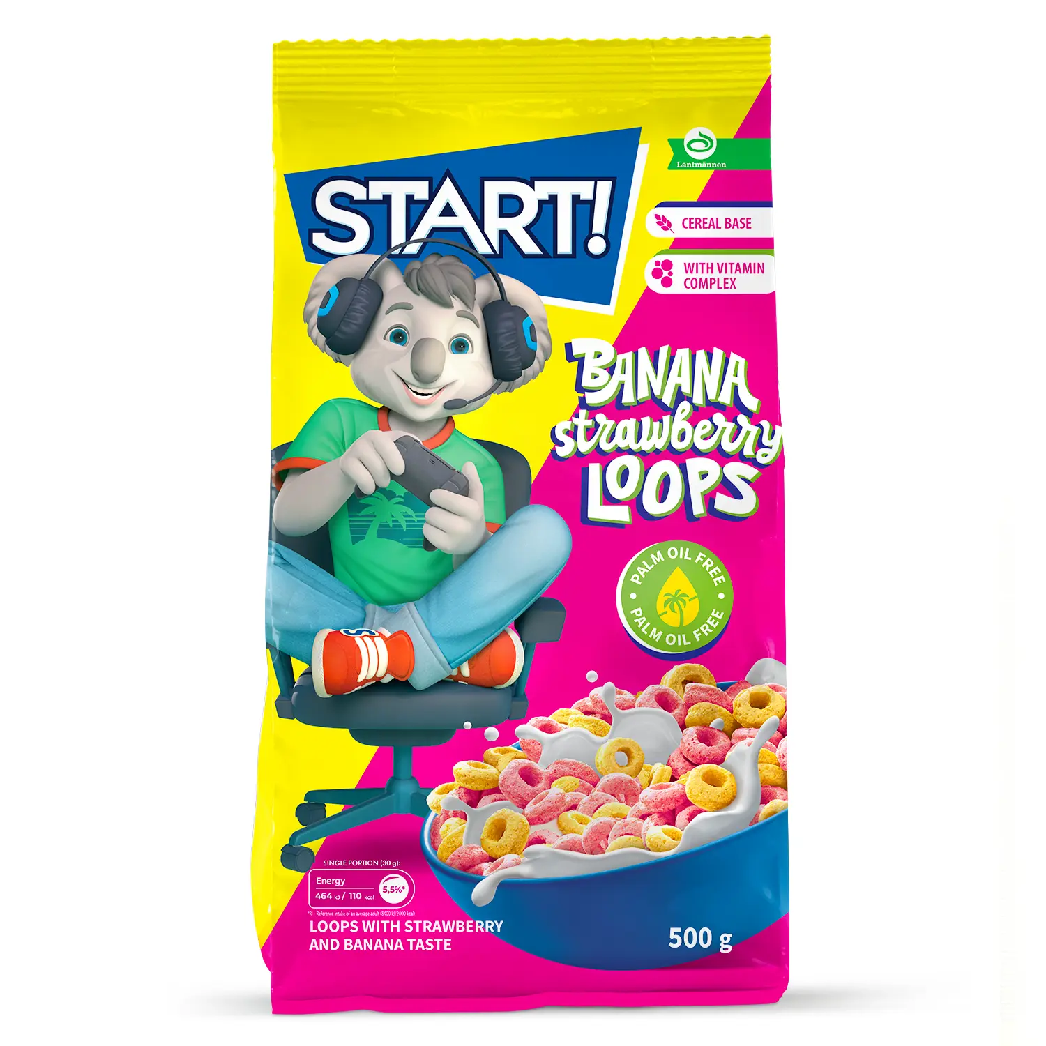 Hommikusöögihelbed banaan-maasika Start! 500g