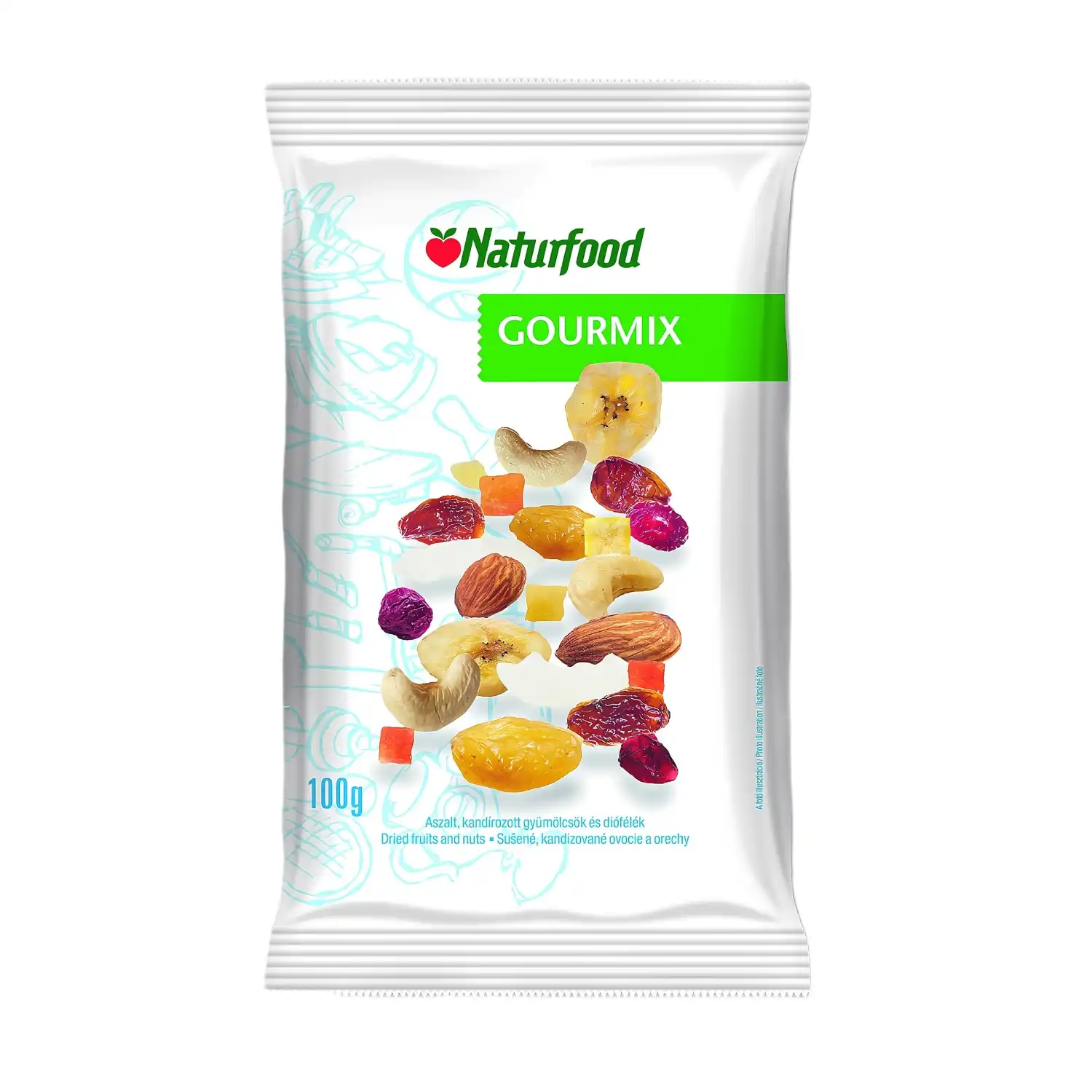 Pähk.-kuiv. puuvil. segu Gourmix 100g