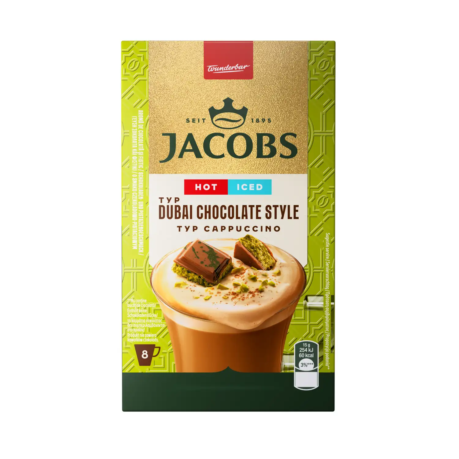 Kohvijook lahustuv Jacobs Capp. Dubai 8x15g
