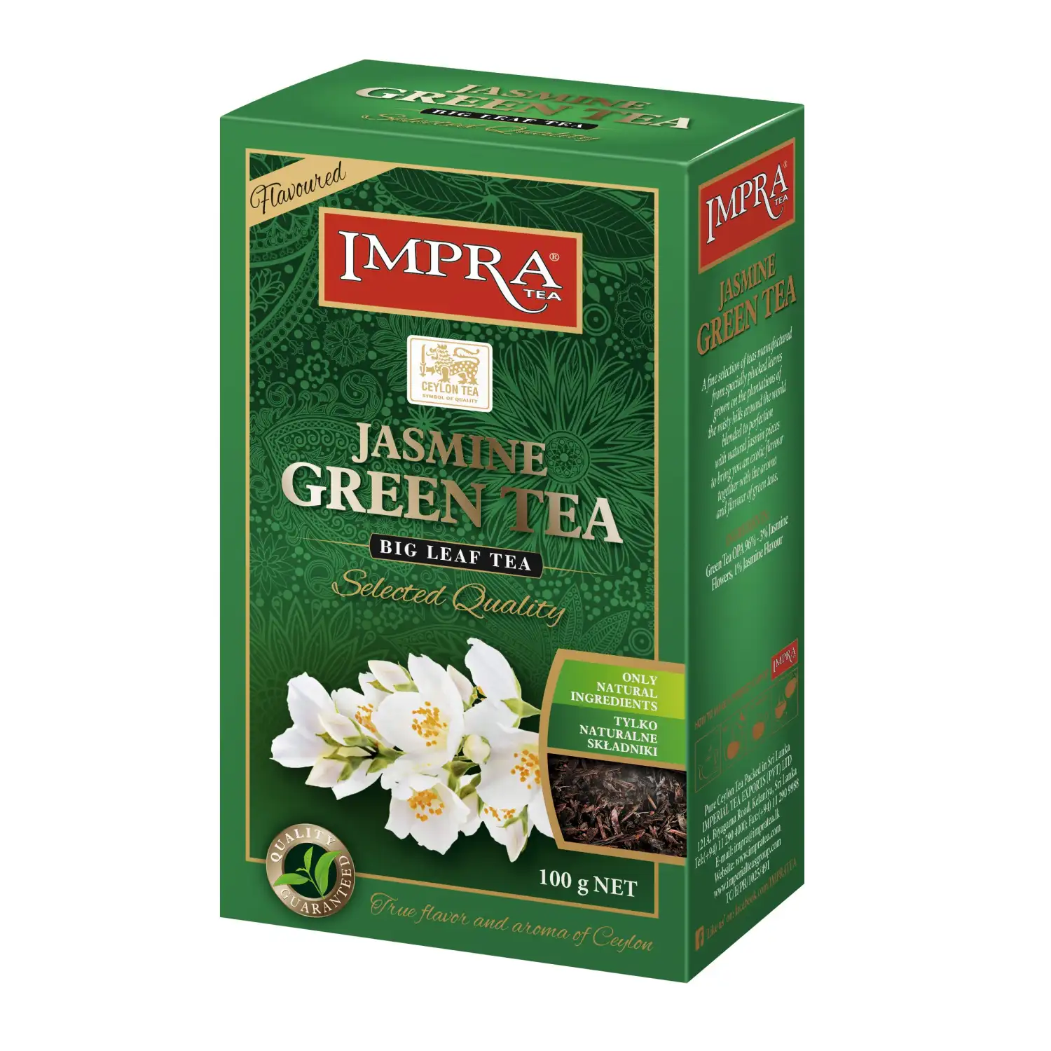 Žalioji arbata IMPRA JASMINE, 100 g