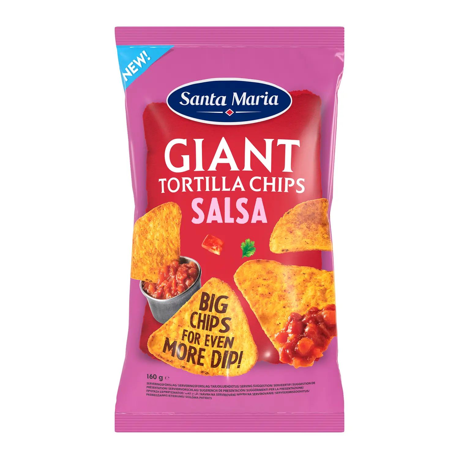 Kukurūzas čipsi Santa Maria salsas g. 160g