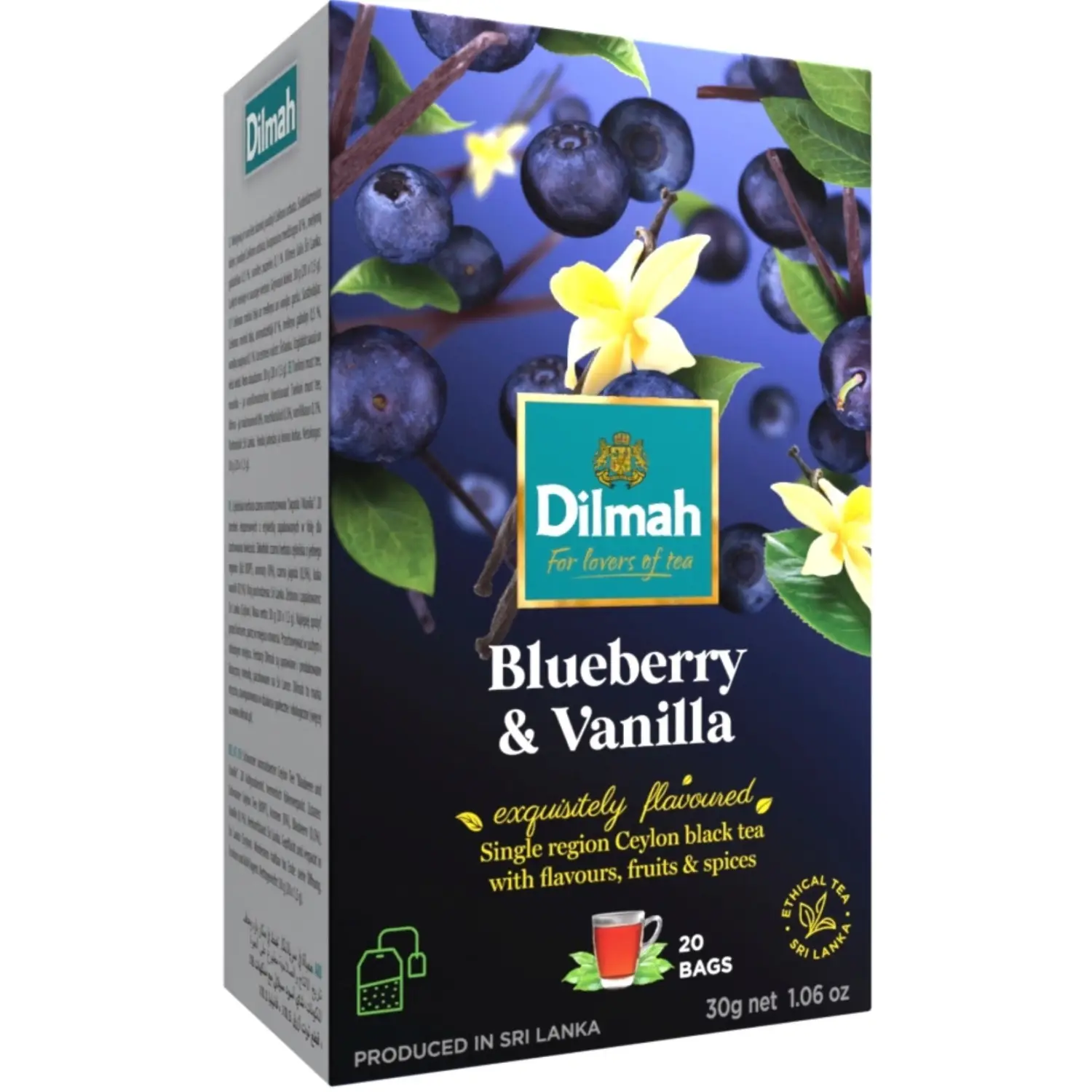 Tee must mustika-vanilli Dilmah 20x1,5g