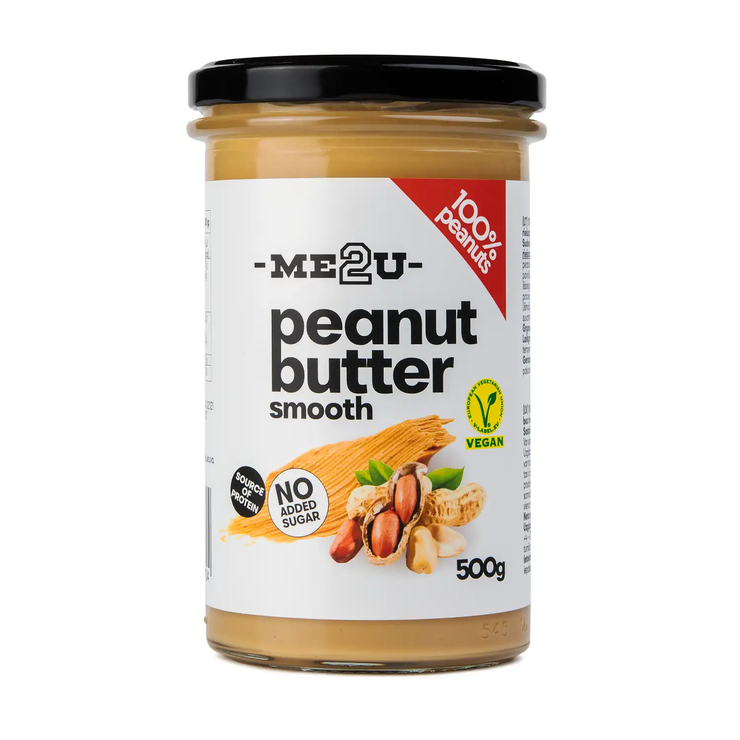Žemės riešutų kremas ME2U SMOOTH, 500 g