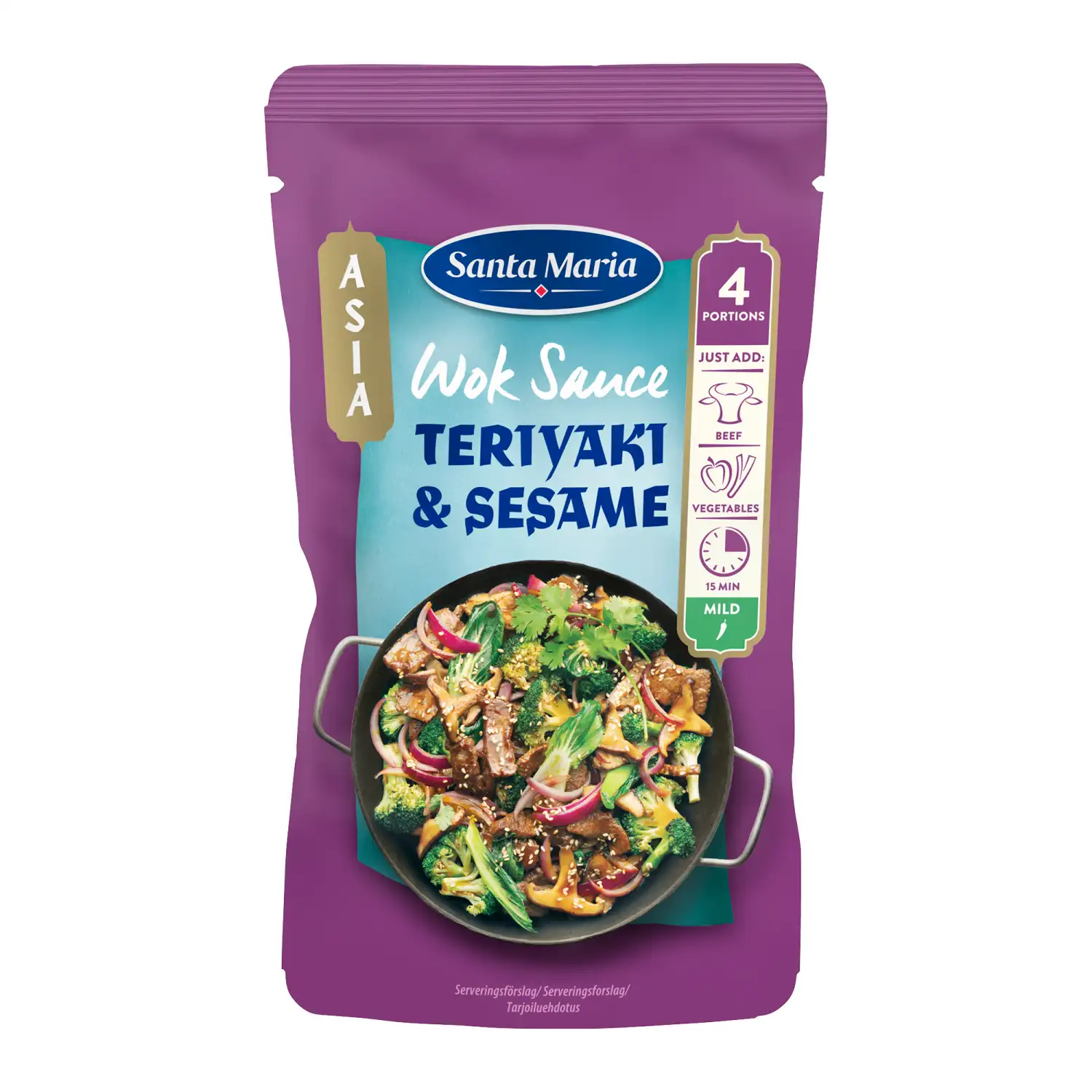 Wok padažas SANTA MARIA TERIYAKI&SESAME, 150g