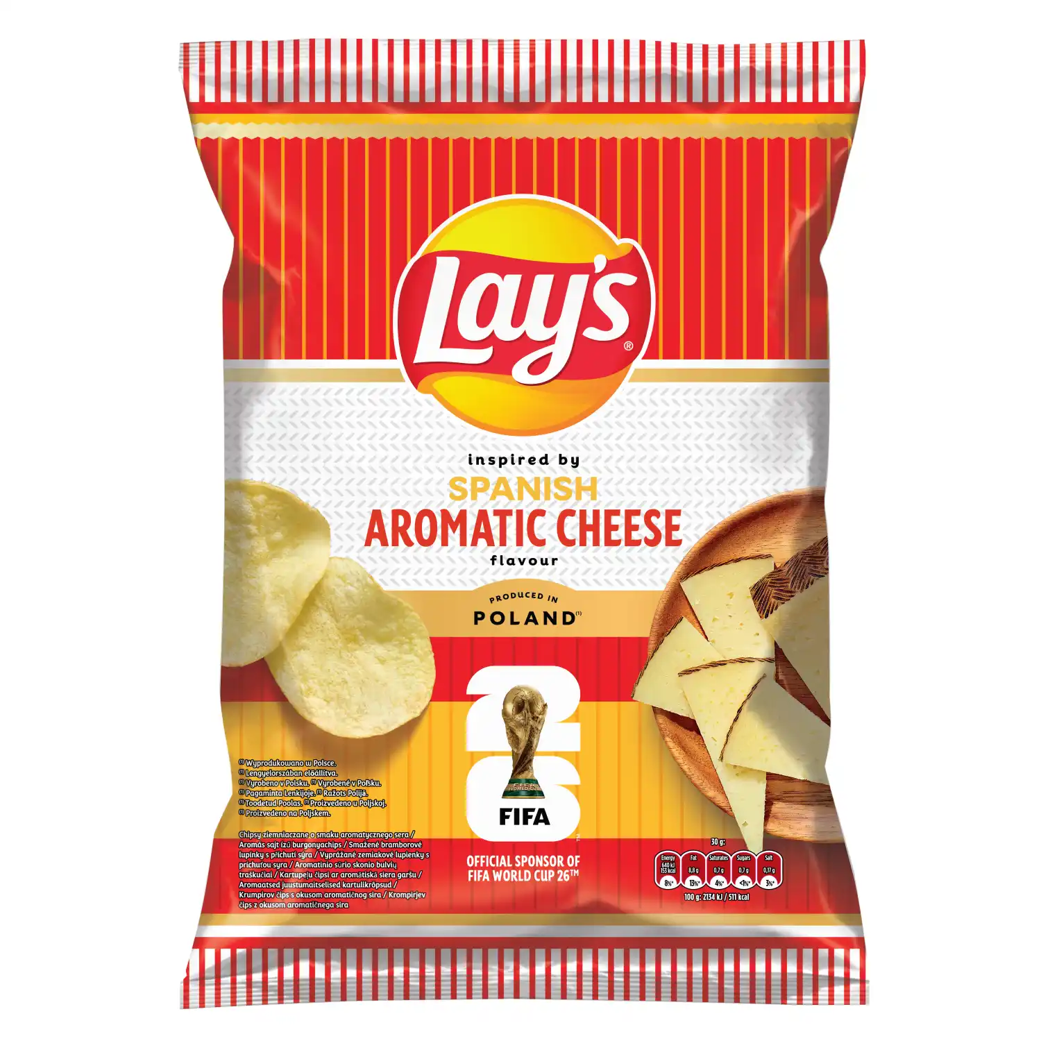 Kartupeļu čipsi Lays ar siera garšu 130g