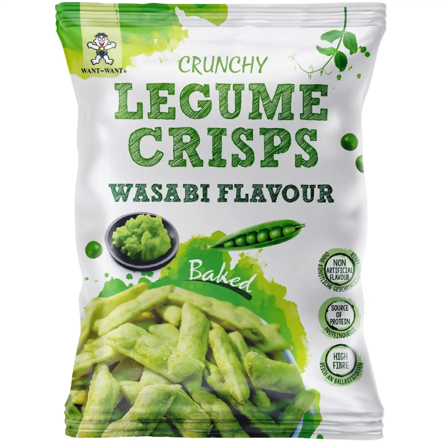 Zirņu uzkoda Legume Crisps ar vasabi g. 85g