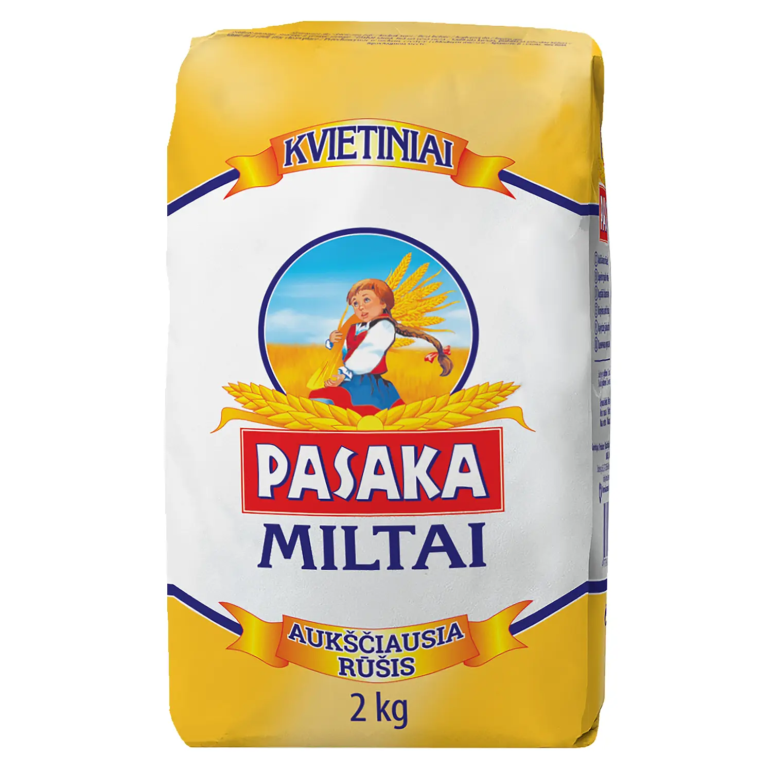 Kvietiniai miltai PASAKA 550, 2 kg
