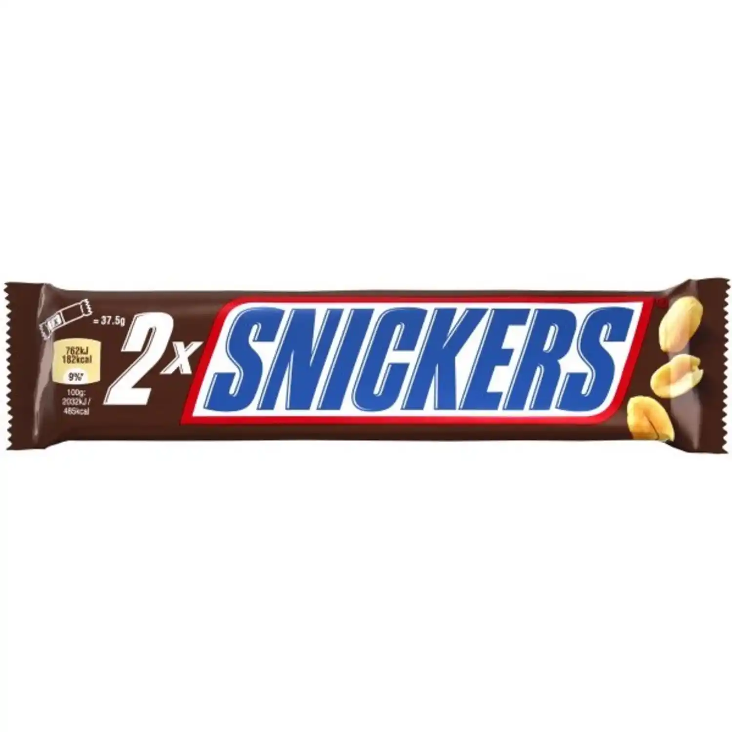 Šokolado plytelė SNICKERS SUPER 2-PACK, 75 g