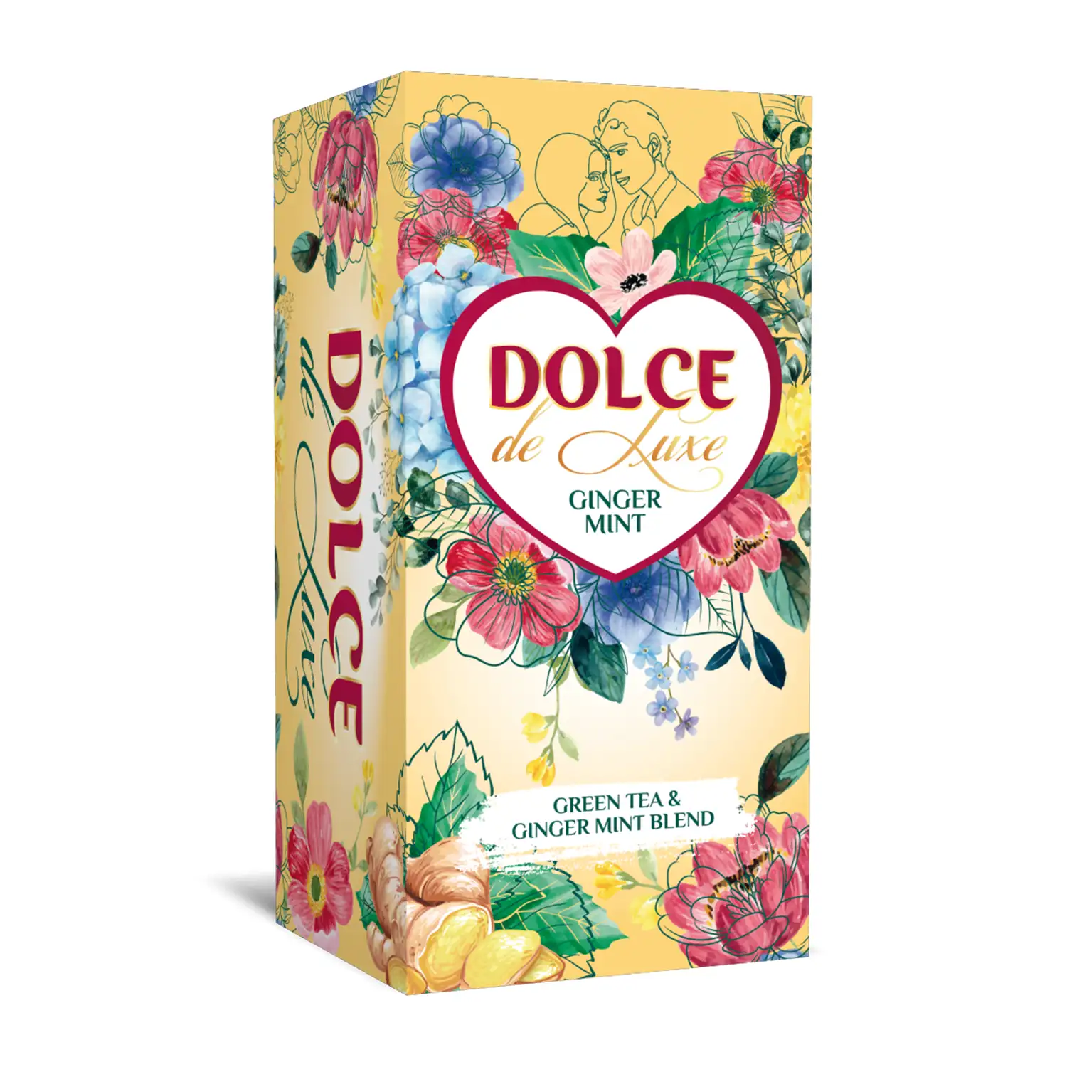 Zaļā tēja Dolce de Luxe Ginger Mint 50g