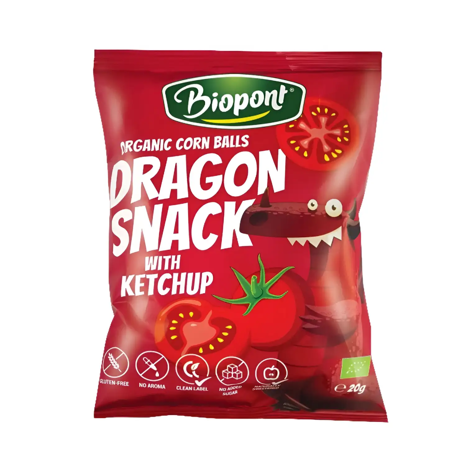 Ekol. kečupo sk. traškučiai BIOPONT, 20 g