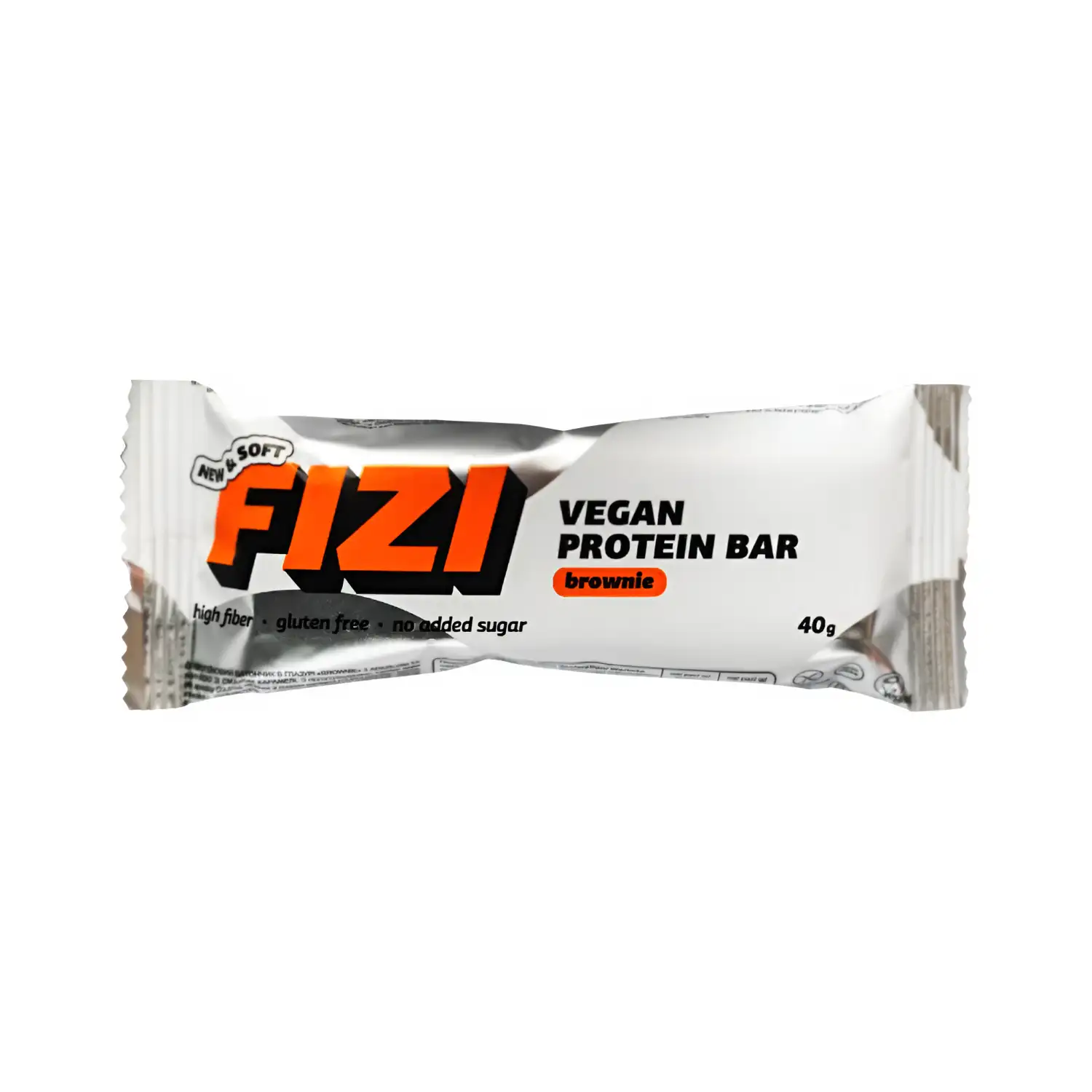 Balt. batonėlis BROWNIE FIZI, 40 g