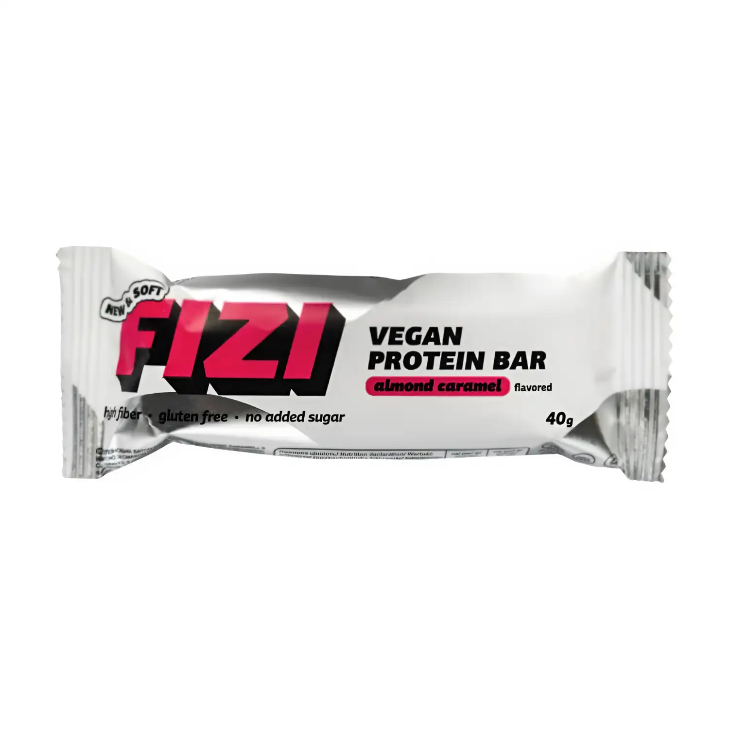 Balt. batonėlis ALMOND CARAMEL FIZI, 40 g