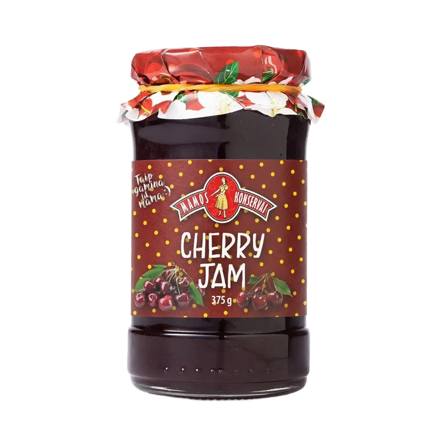 Vyšnių džemas MAMOS KONSERVAI, 375 g