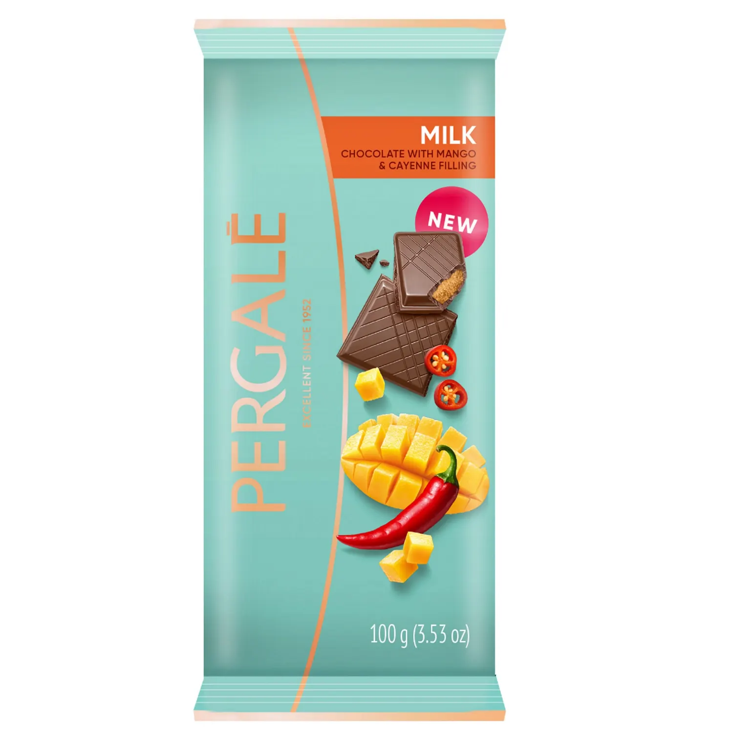 Pie.šok.Pergale mango,kajēn.pip.pild.36% 100g