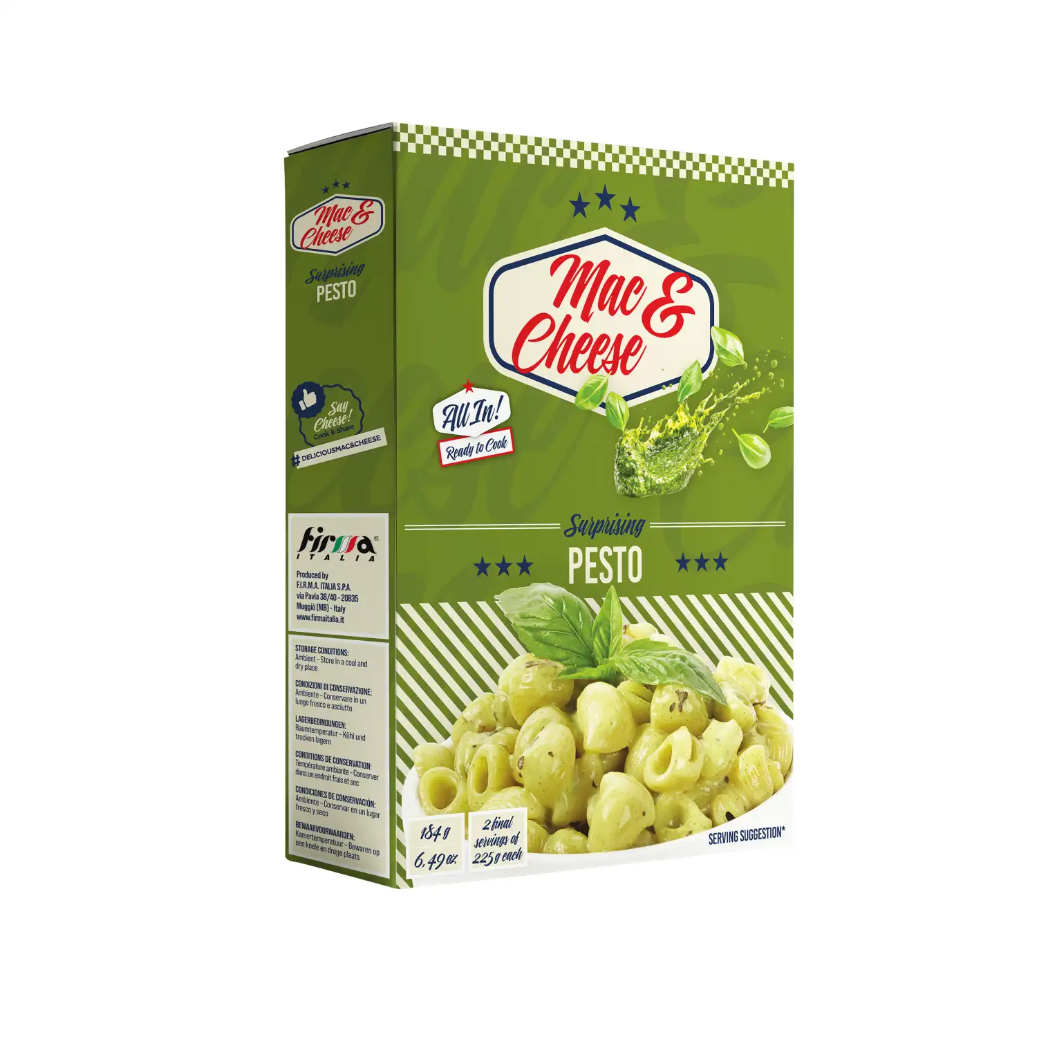 Makaronai MAC&CHEESE PESTO, 184 g