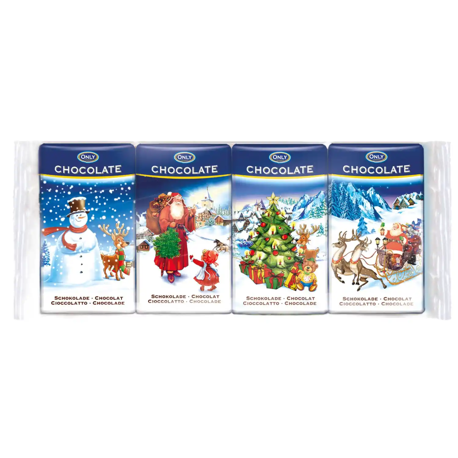 Piimašokolaad Only Christmas 4x15g