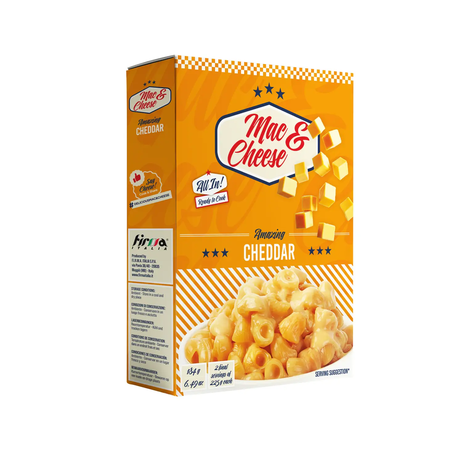 Makaronai MAC&CHEESE CHEDDAR, 184 g
