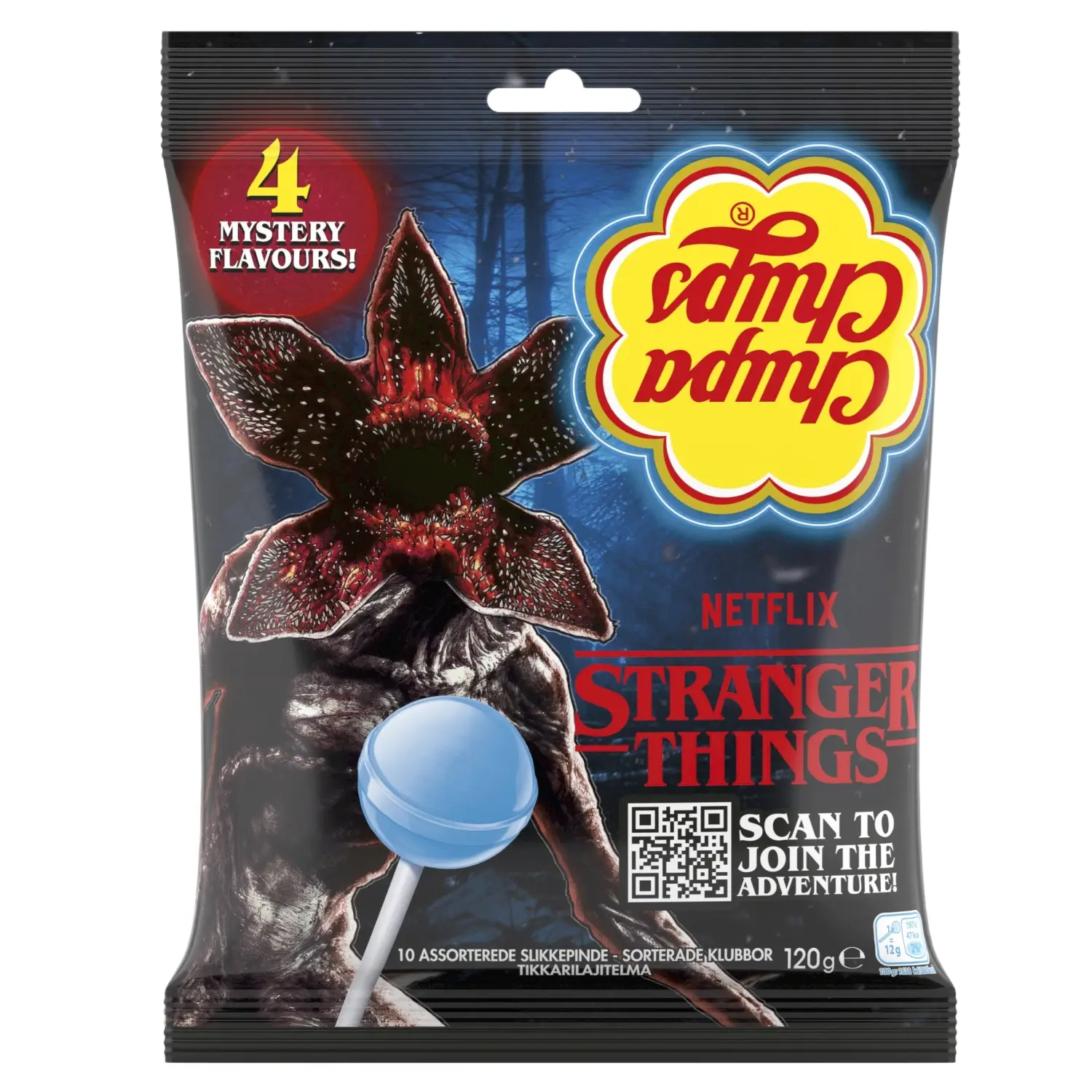 Ledinukai CHUPA CHUPS STRANGER THING, 120 g
