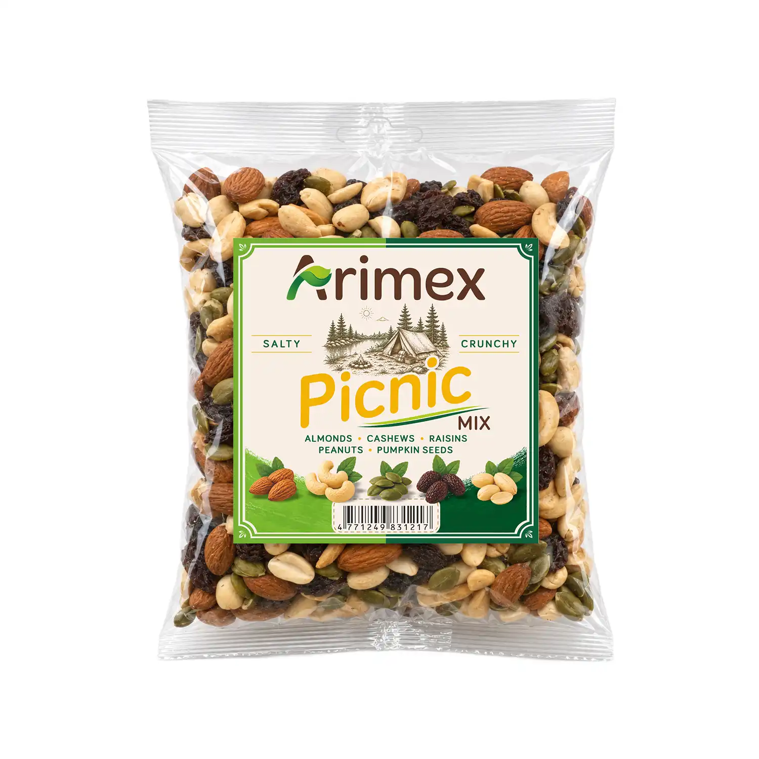 Riekstu, sēklu maisīj. Arimex Pikniks 500g