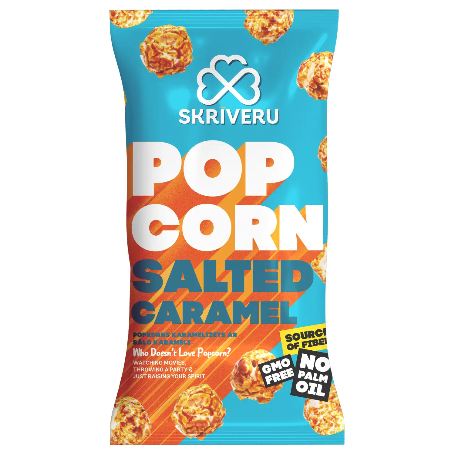 Popkorns Skrīveru saldumi sāļā karamele 80g