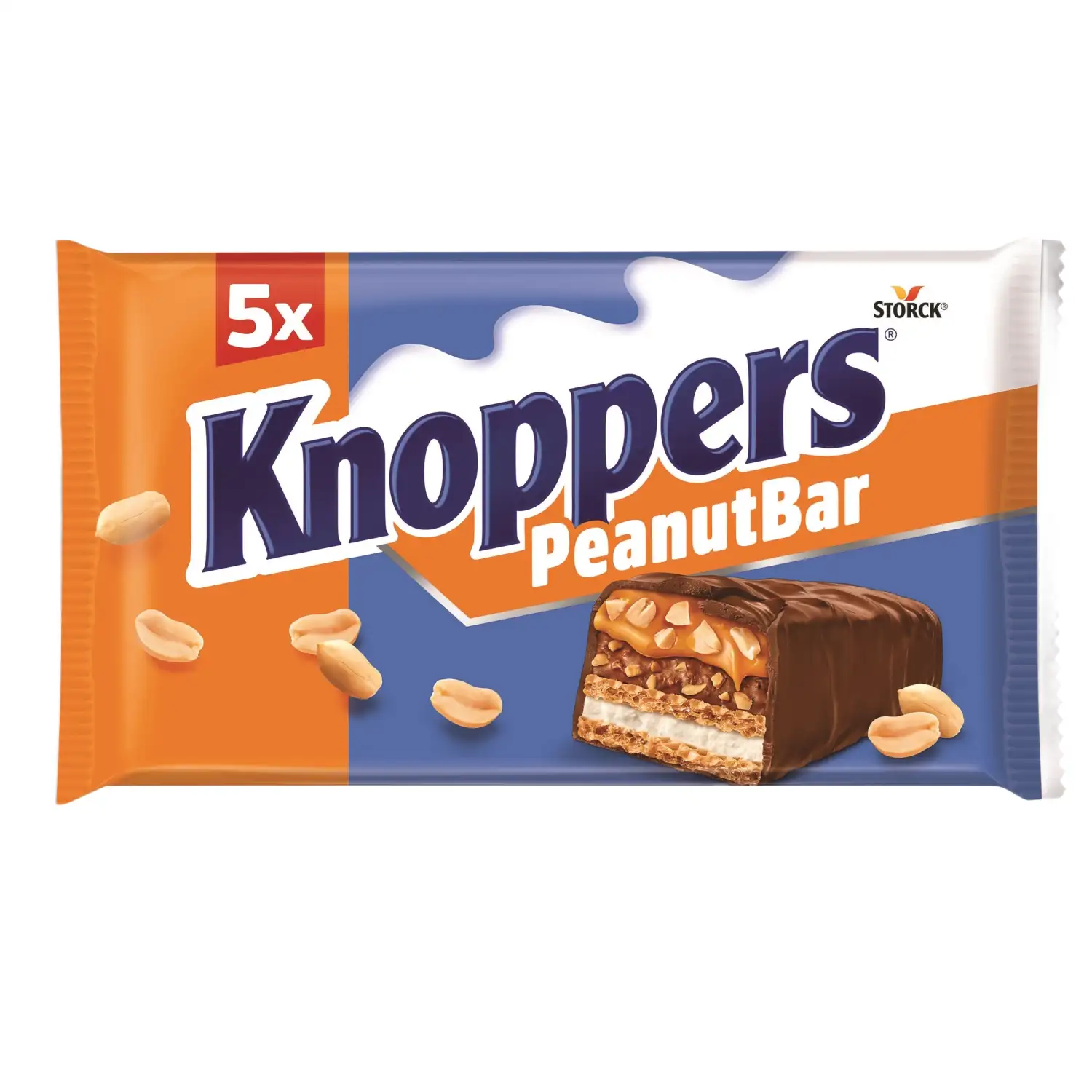 Šokolad. batonėlis KNOPPERS PEANUTBAR, 200 g