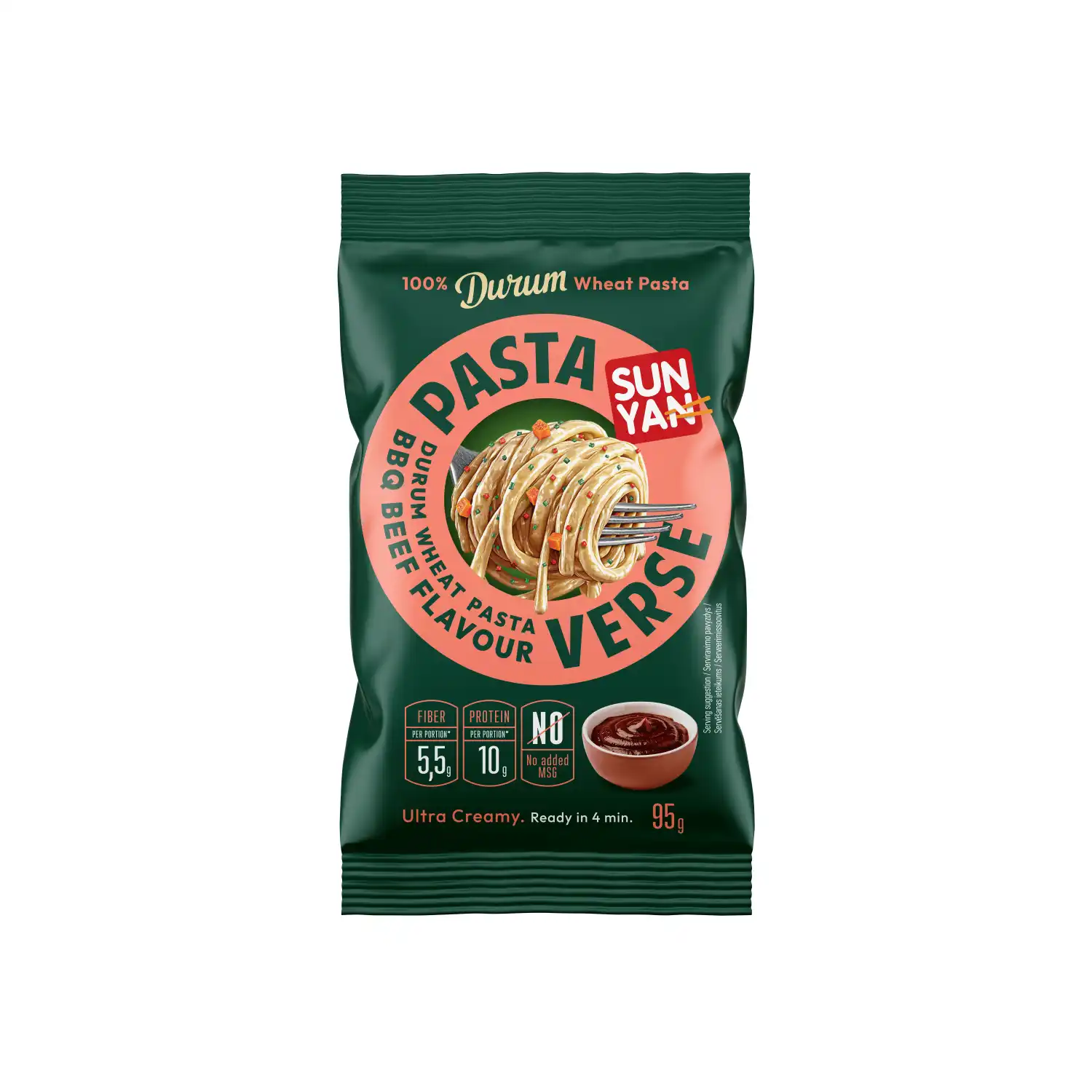 Makaronai su BBQ jaut. pad. PASTA VERSE, 95 g