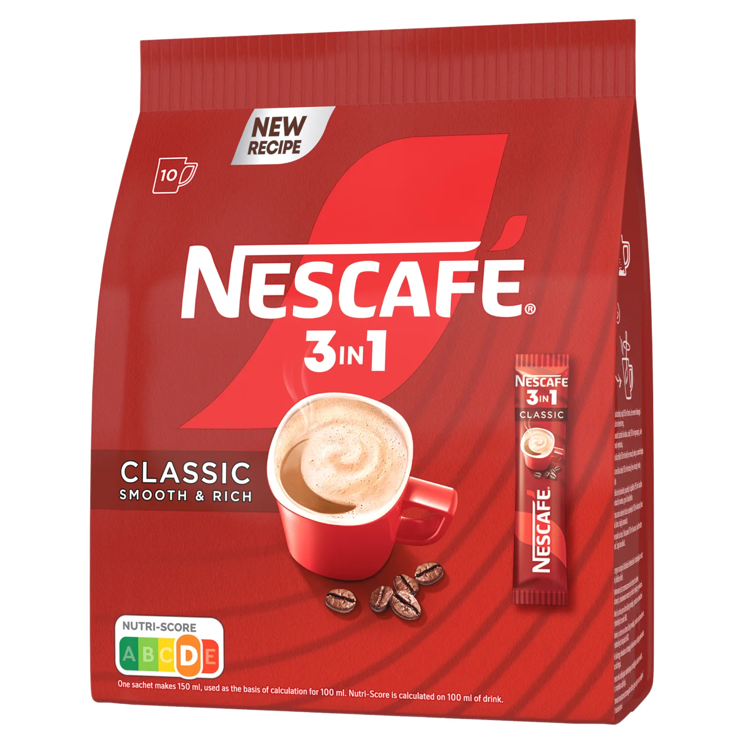 Tirp. kavos gėr. NESCAFÉ CLAS.3IN1, 10 x 16 g