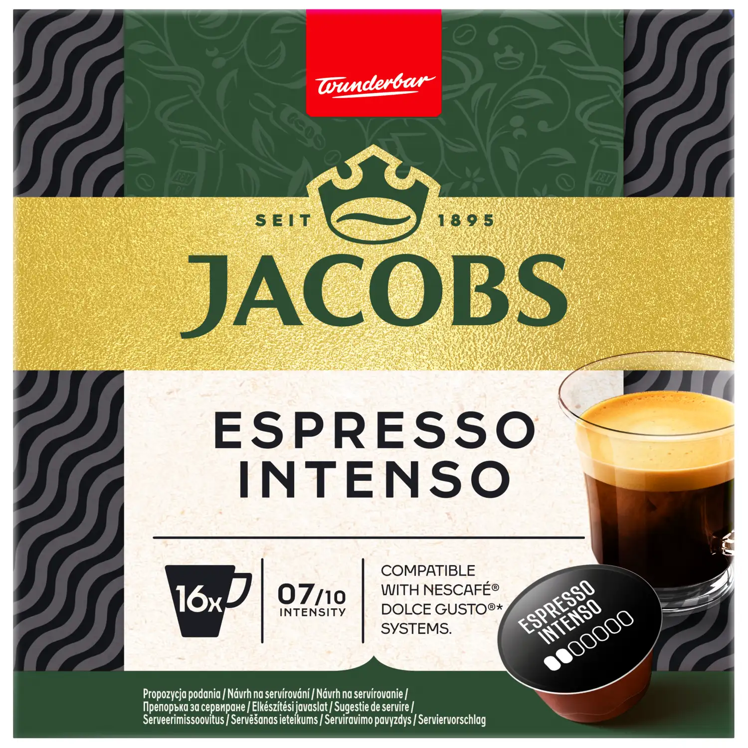 Kohvikapslid Jacobs Espresso Intenso 16tk 96g