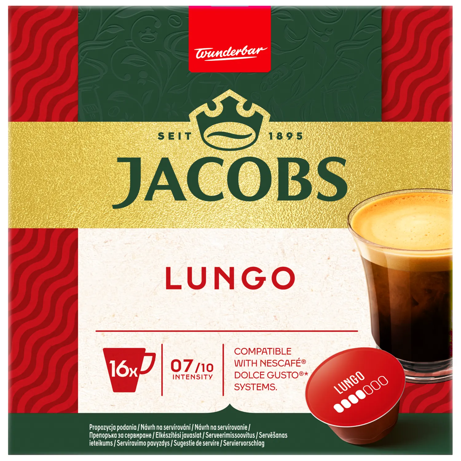 Kohvikapslid Jacobs Lungo 16tk 112g