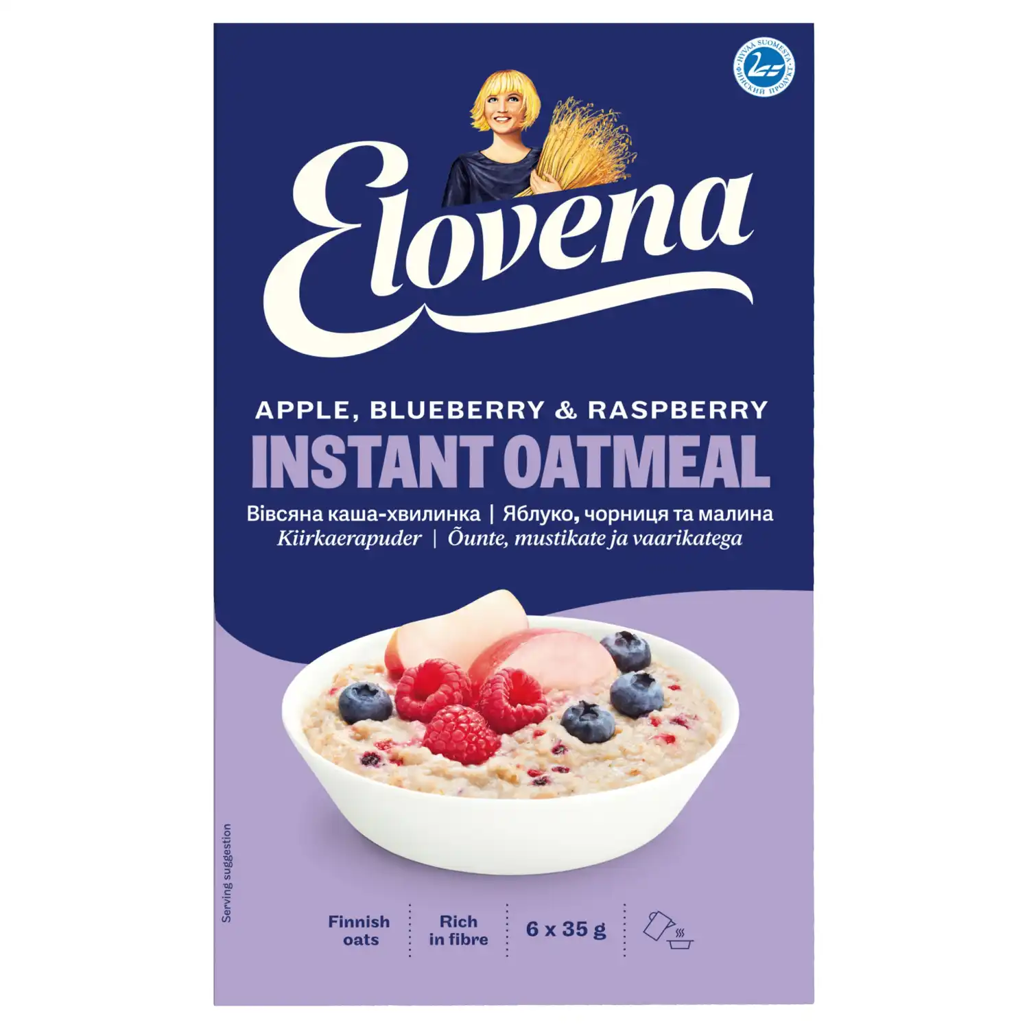 Kiirkaerapud. õunte,mustikate ja vaarik. 210g