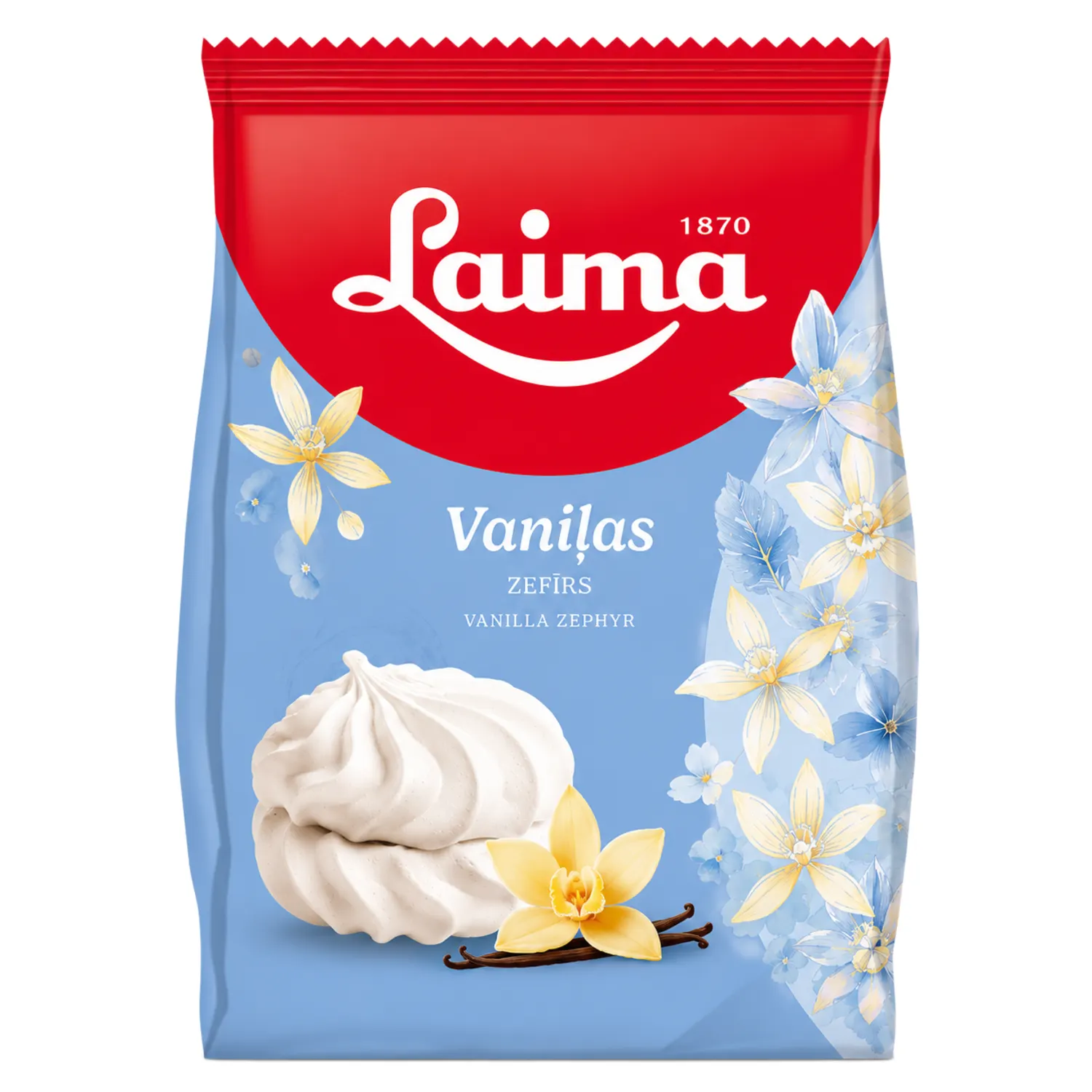 Vaniliniai zefyrai LAIMA, 200g