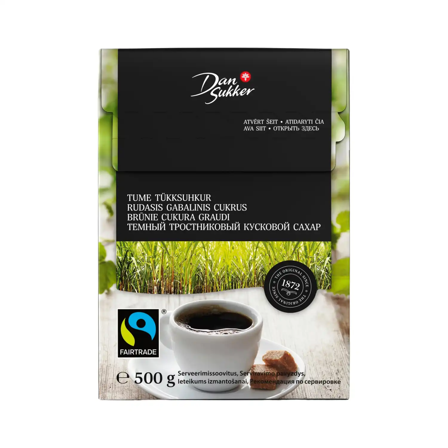 Cukura graudi Dansukker brūnie 500g