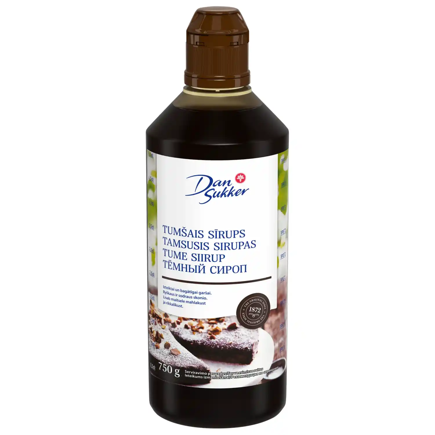 Cukura sīrups Dansukker tumšais 750g