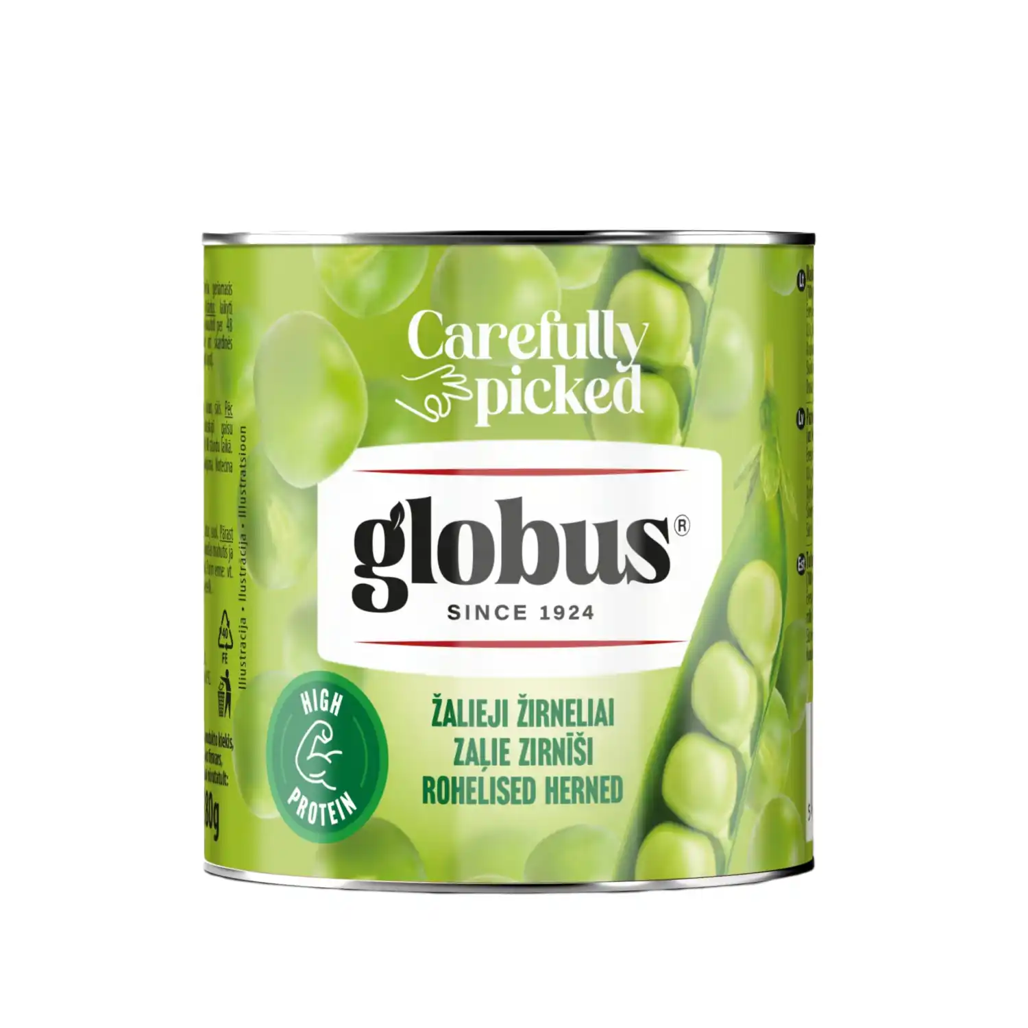 Konserv. zirnīši Globus sald.smalk. 400g/280g
