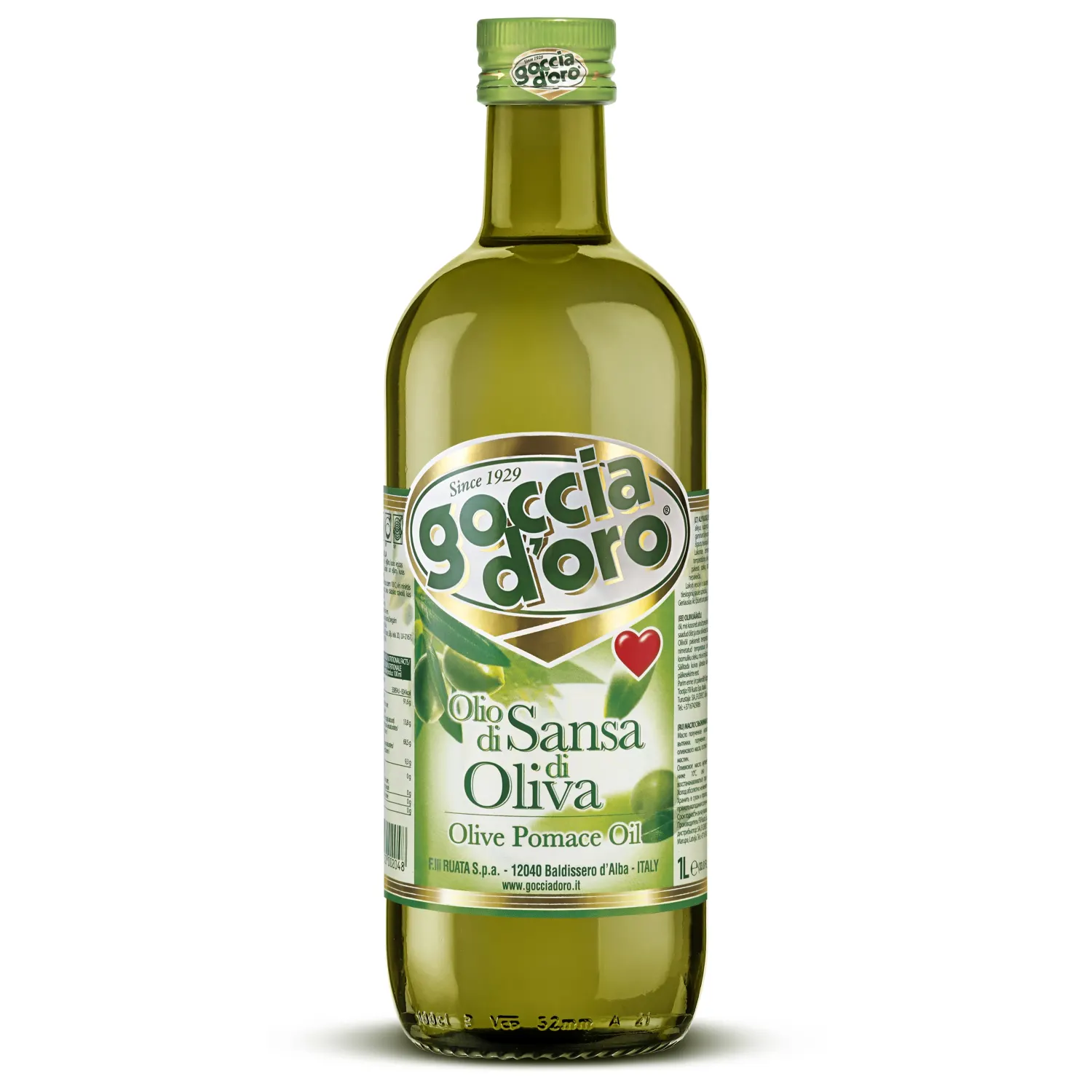 Olīvu izspaidu eļļa Goccia d'Oro Pomace 1l