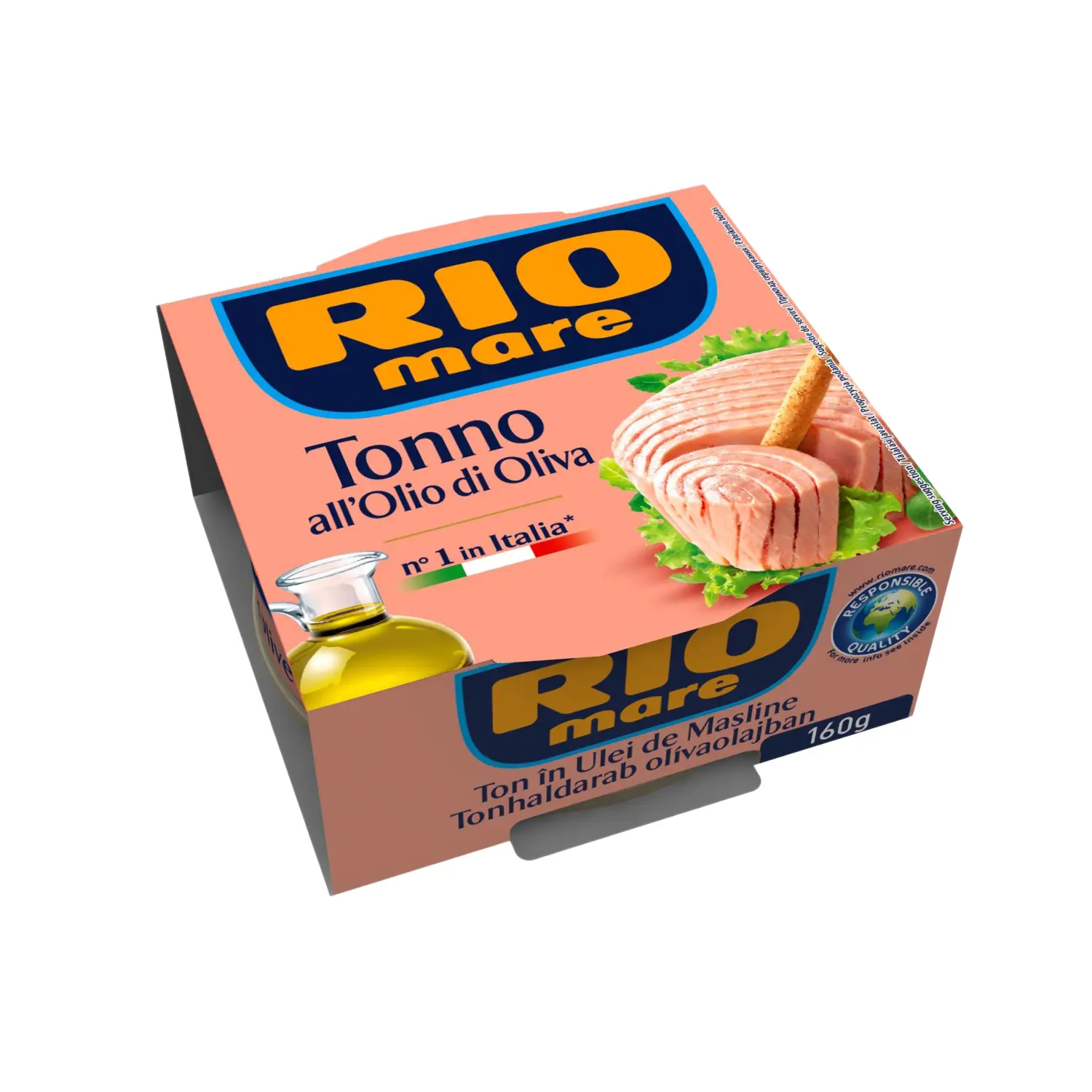 Tuncis Rio Mare olīveļļā 160g/104g
